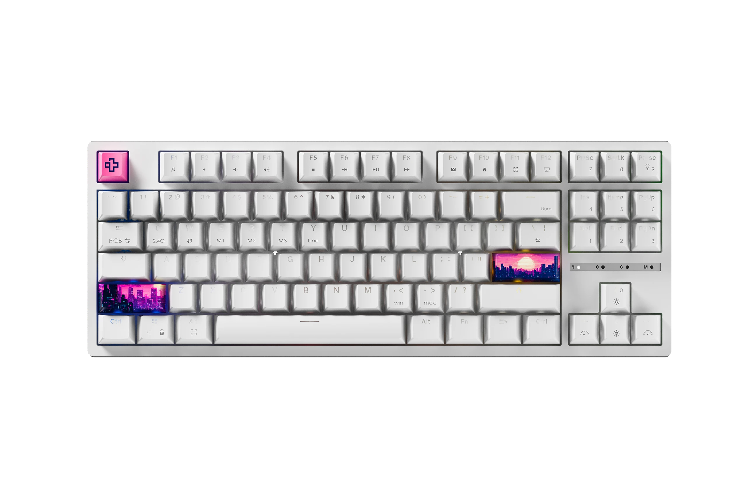 QwertyKey H87 Alba Bluetooth Wireless Hotswap RGB Tastiera Meccanica Gaming