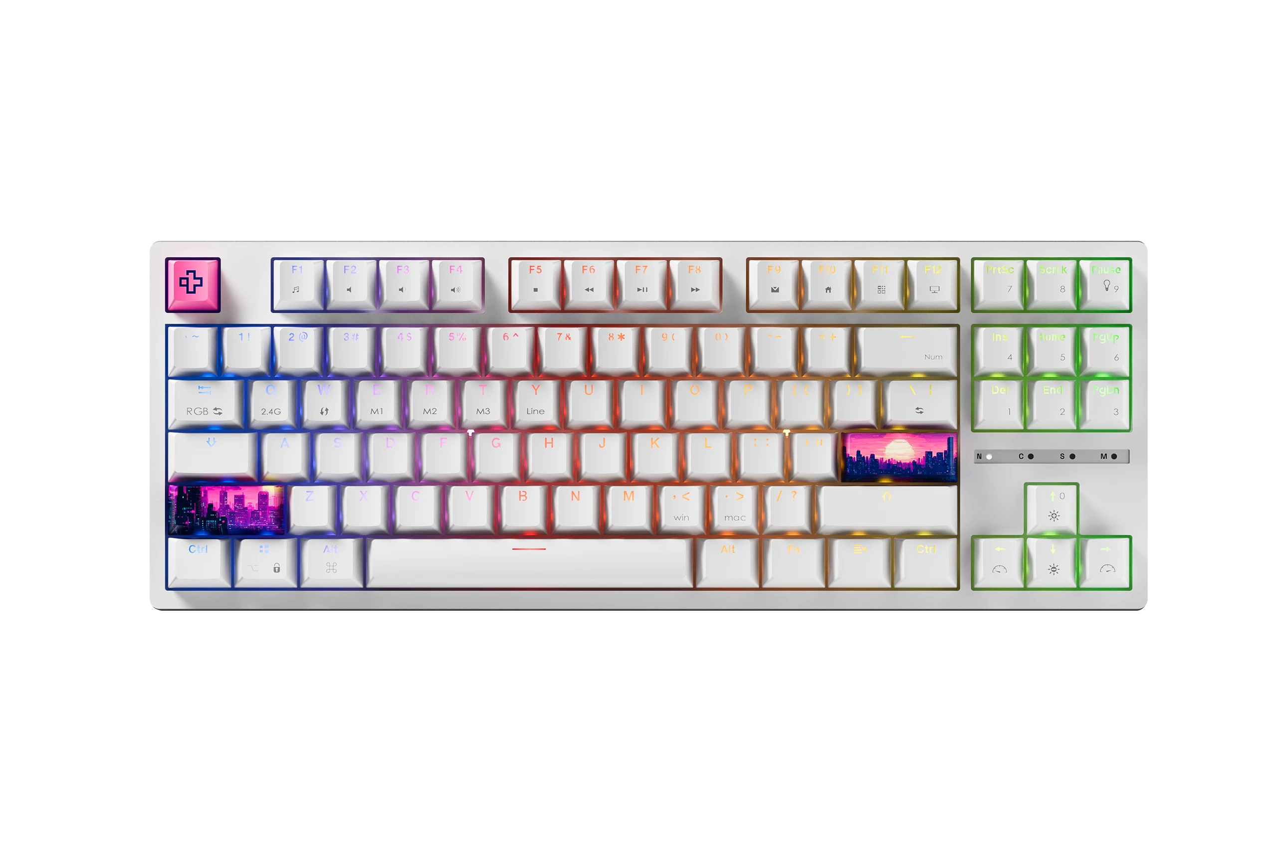 QwertyKey H87 Alba Bluetooth Wireless Hotswap RGB Tastiera Meccanica Gaming