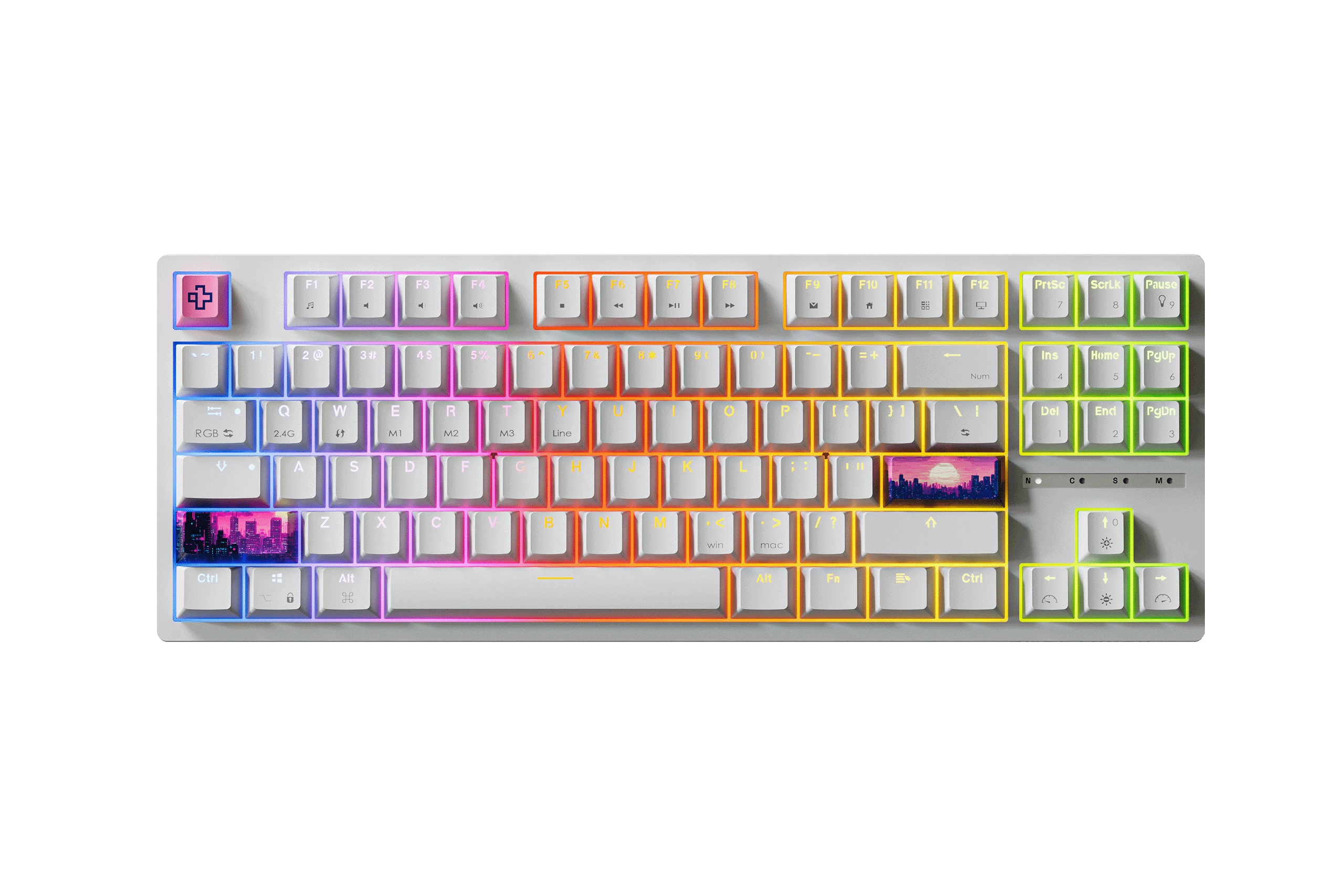 QwertyKey H87 Alba Bluetooth Wireless Hotswap RGB Tastiera Meccanica Gaming