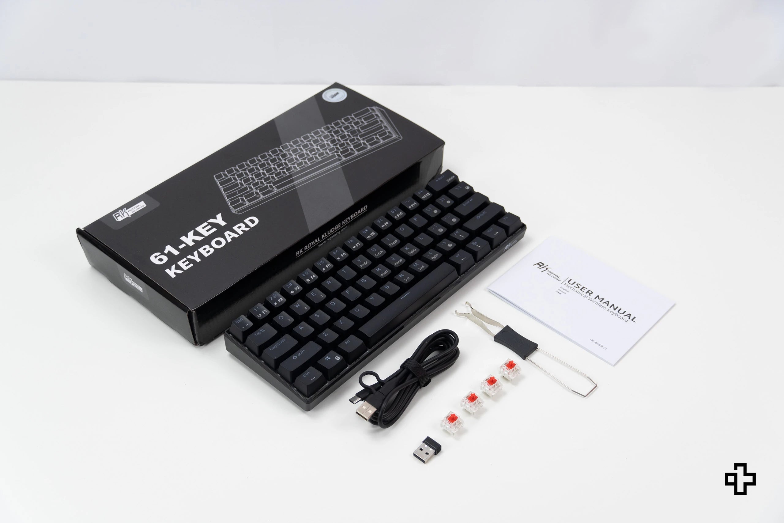 Royal Kludge RK61 Hotswap Black Bluetooth Wireless Mechanical Gaming Keyboard