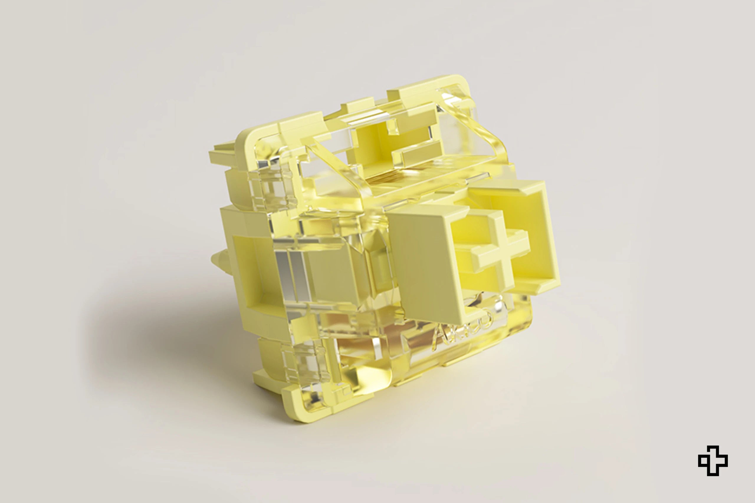 Switchuri Pro Akko giallo crema da 45 pezzi