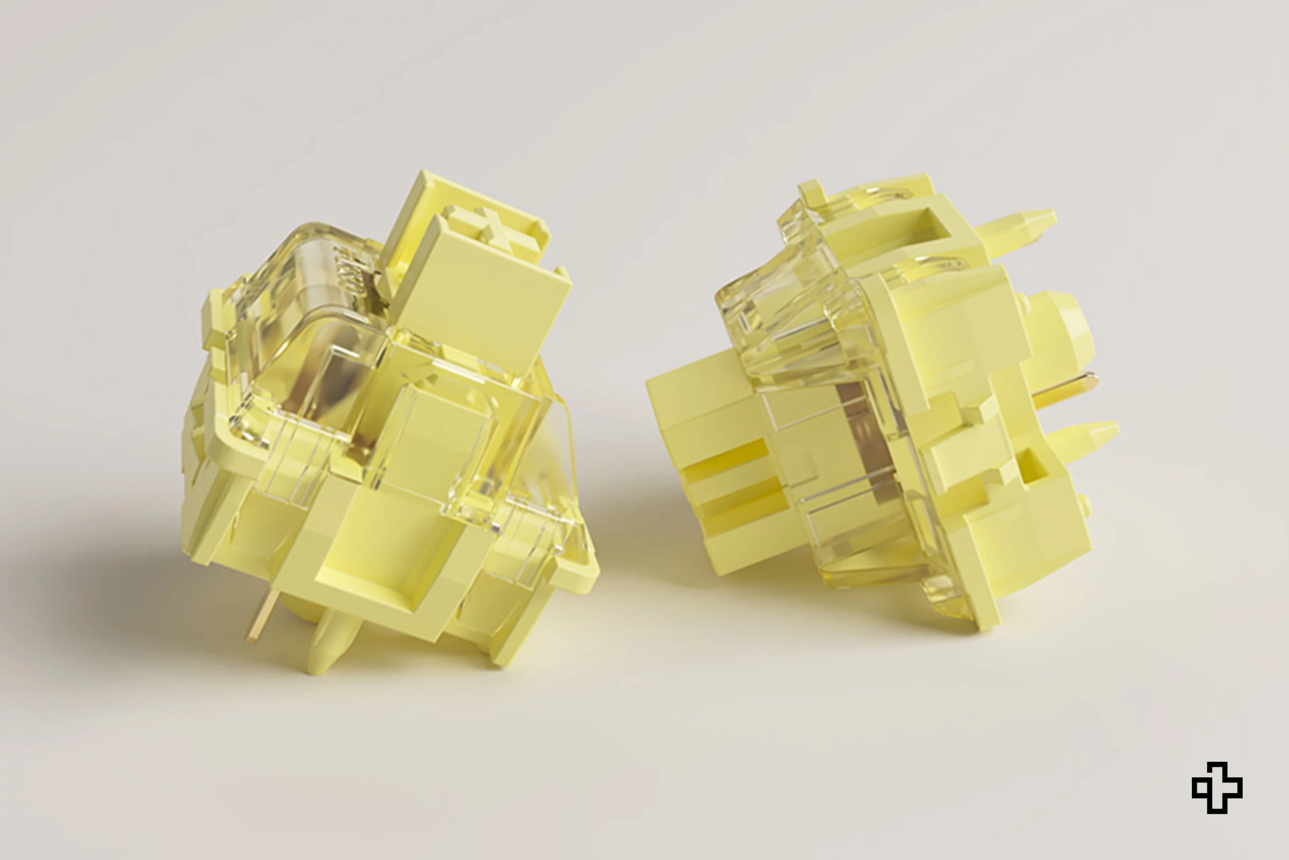 Switchuri Pro Akko giallo crema da 45 pezzi