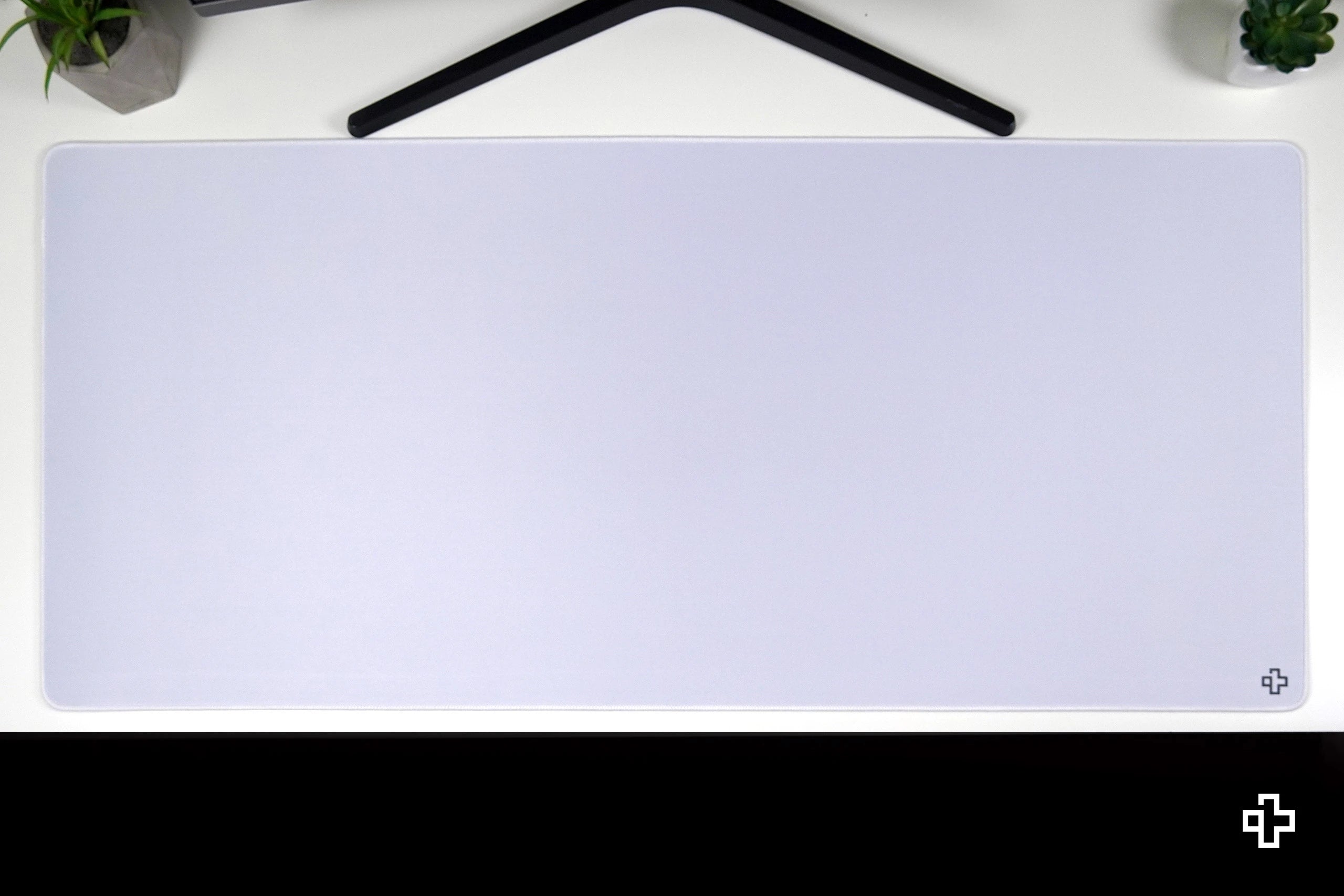 Deskmat Mousepad QwertyKey Bianco Classico Semplice 4mm bordi cuciti