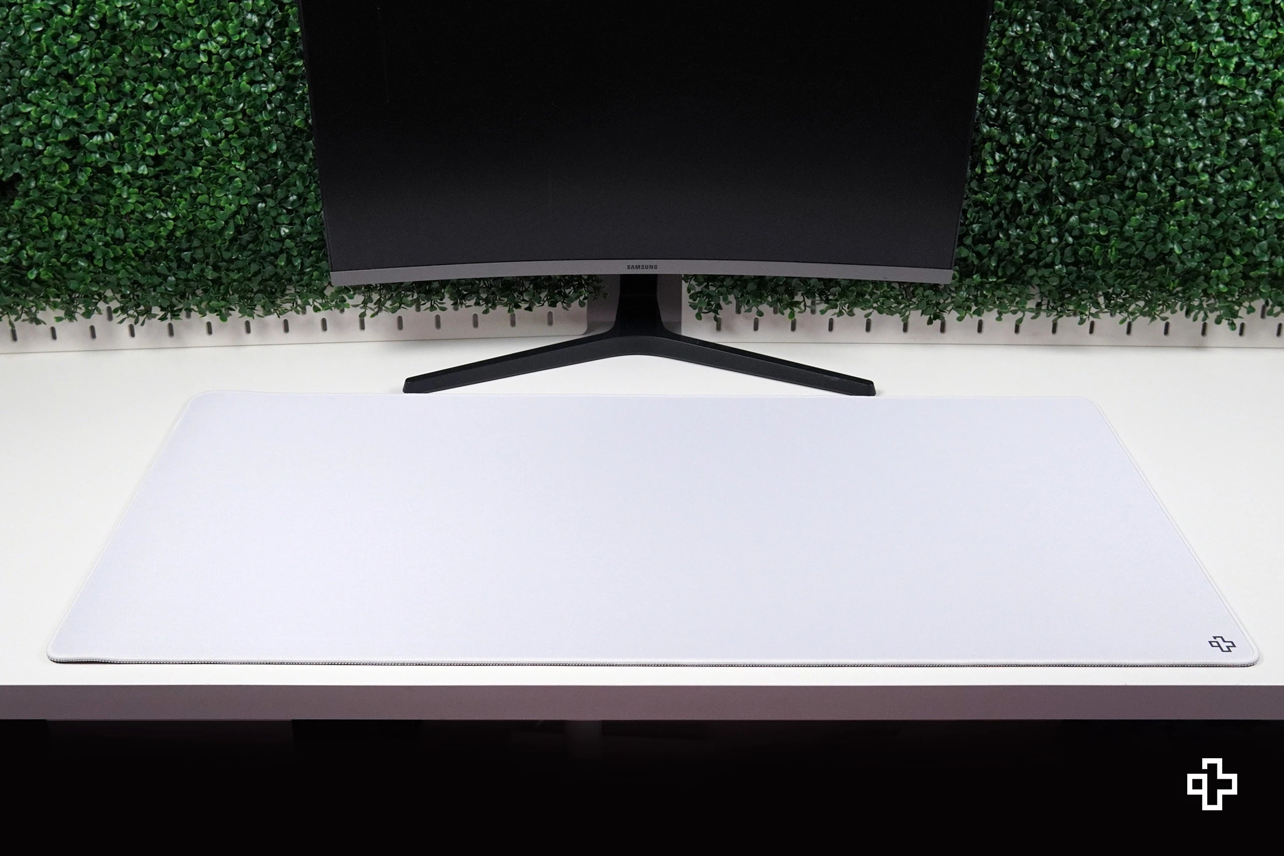 Deskmat Mousepad QwertyKey Bianco Classico Semplice 4mm bordi cuciti