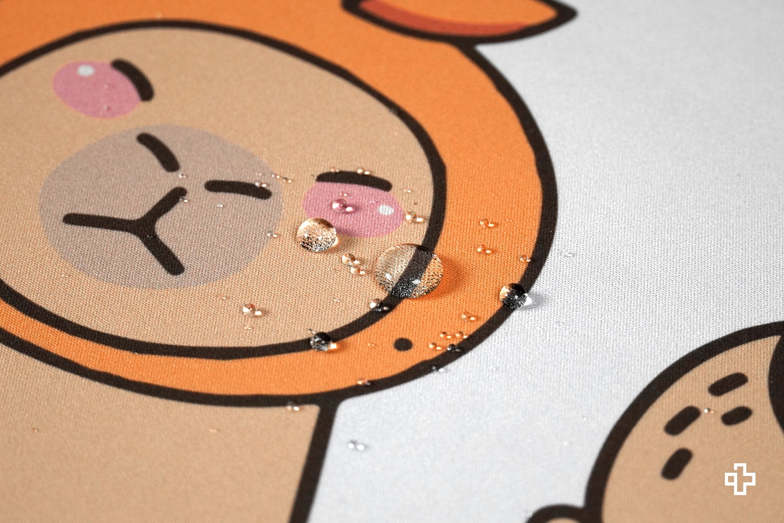 Deskmat Podkładka pod mysz QwertyKey Kapibara 4mm obszyte krawędzie