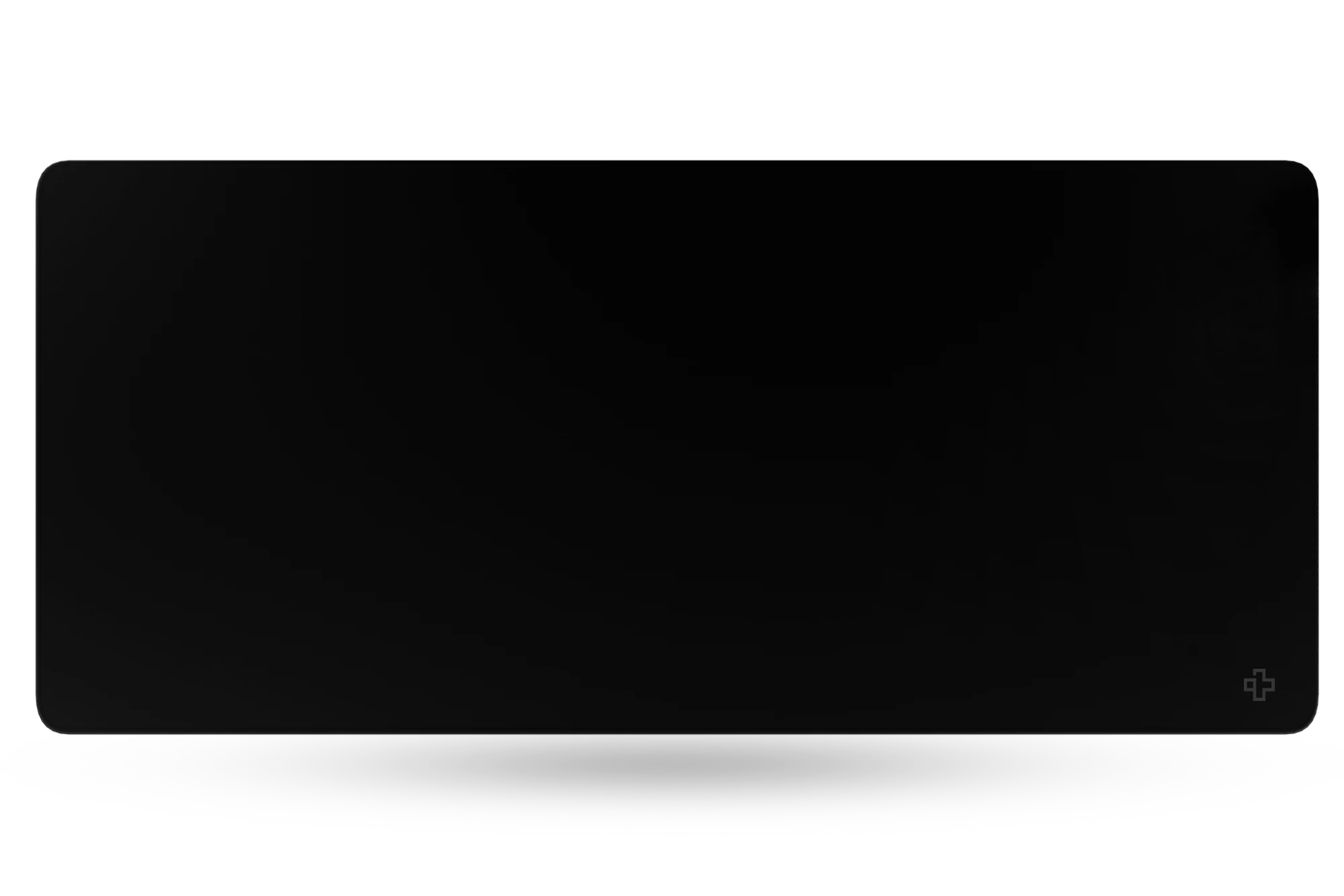 Deskmat Mousepad QwertyKey Nero Classico Semplice 4mm bordi cuciti