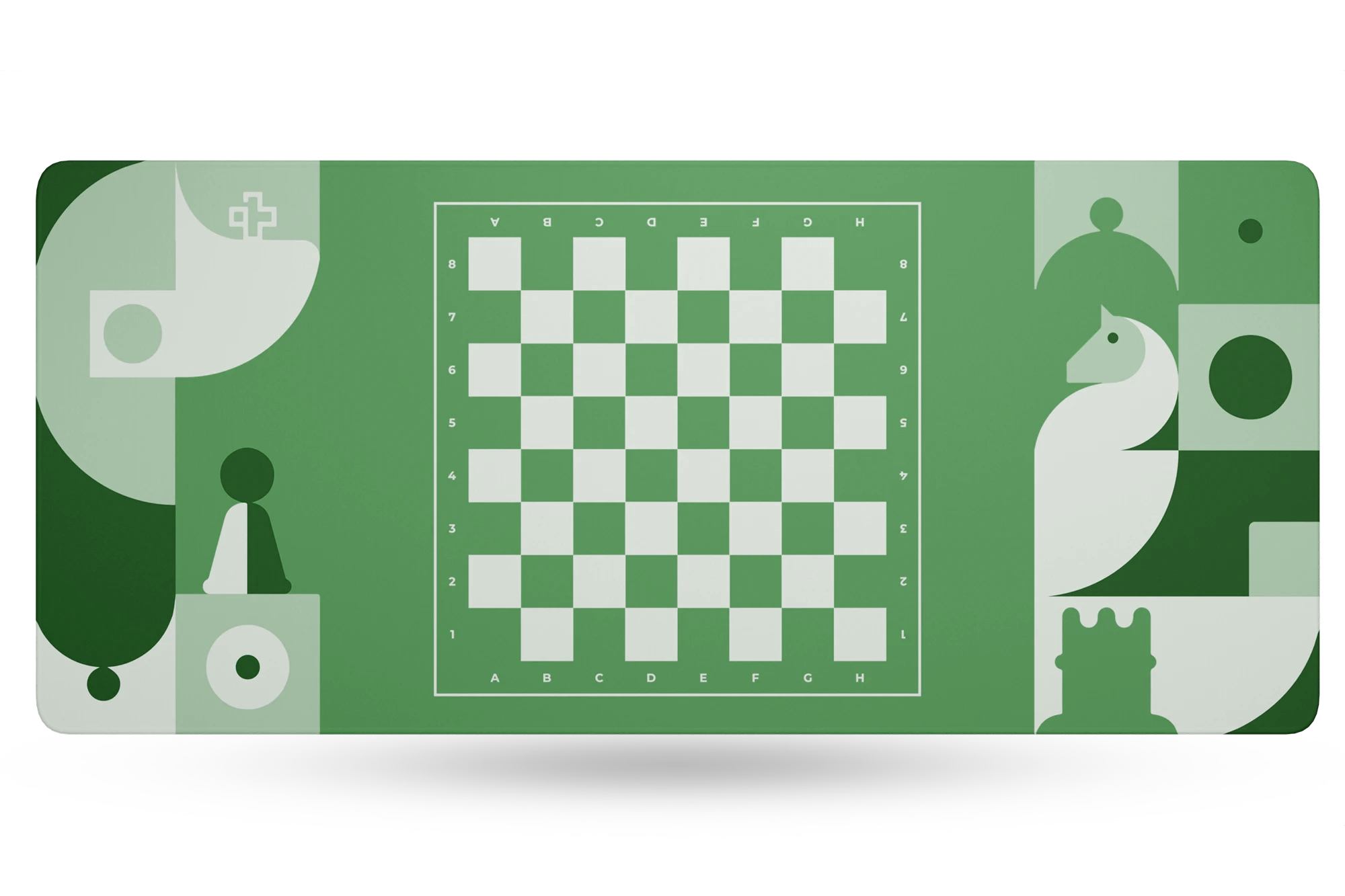 Deskmat Mousepad QwertyKey Chess 4mm stitched edges