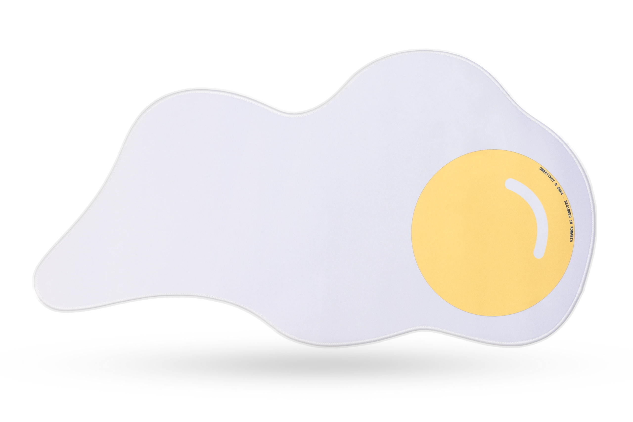 Deskmat Mousepad QwertyKey Egg 4mm irregularly stitched edges