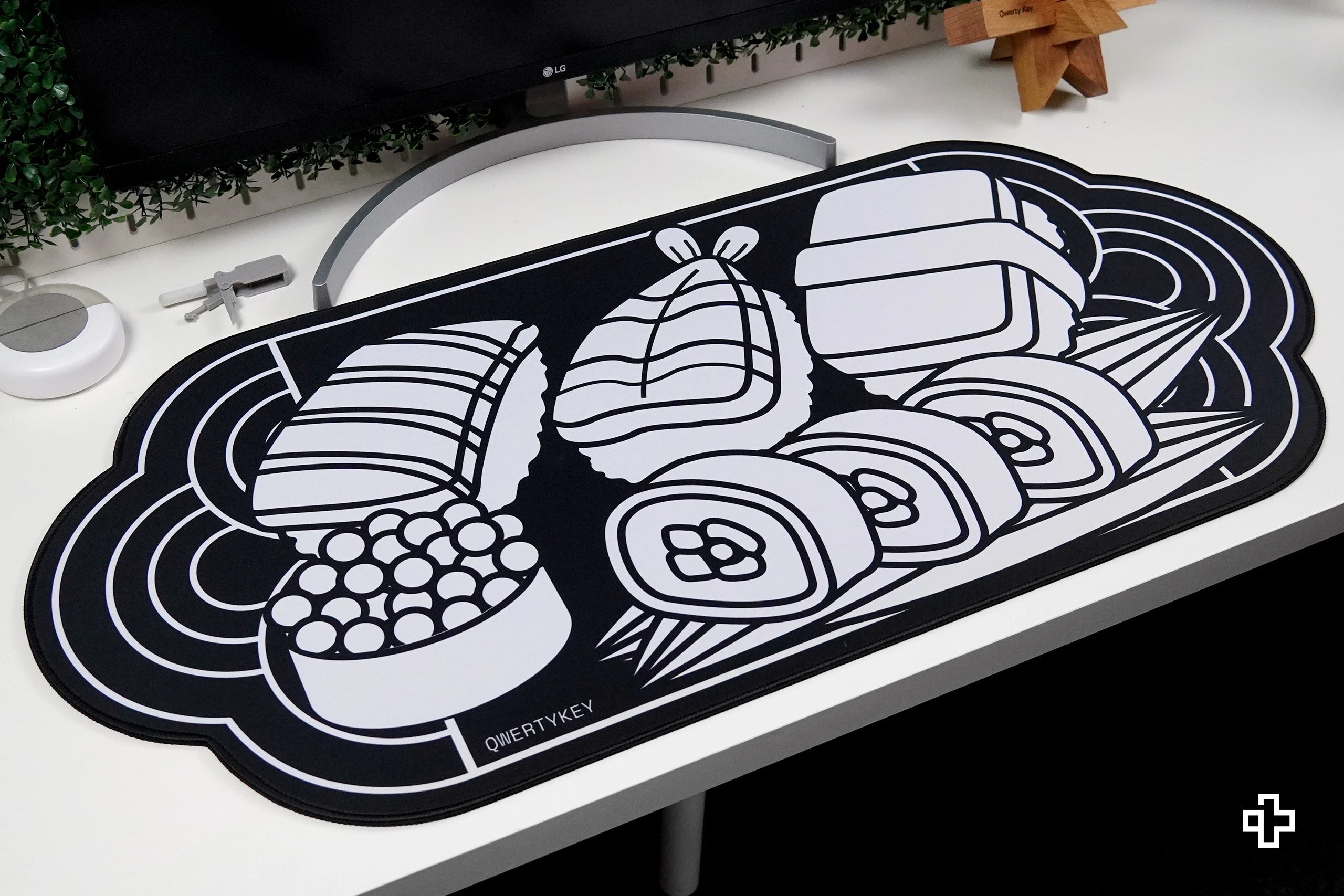 Deskmat Mousepad QwertyKey MOMO 4mm margini cusute