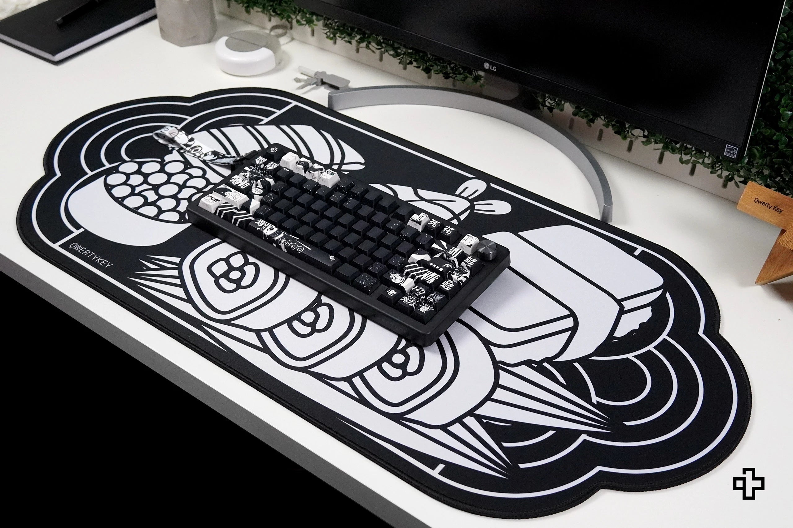 Deskmat Mousepad QwertyKey MOMO 4mm margini cusute