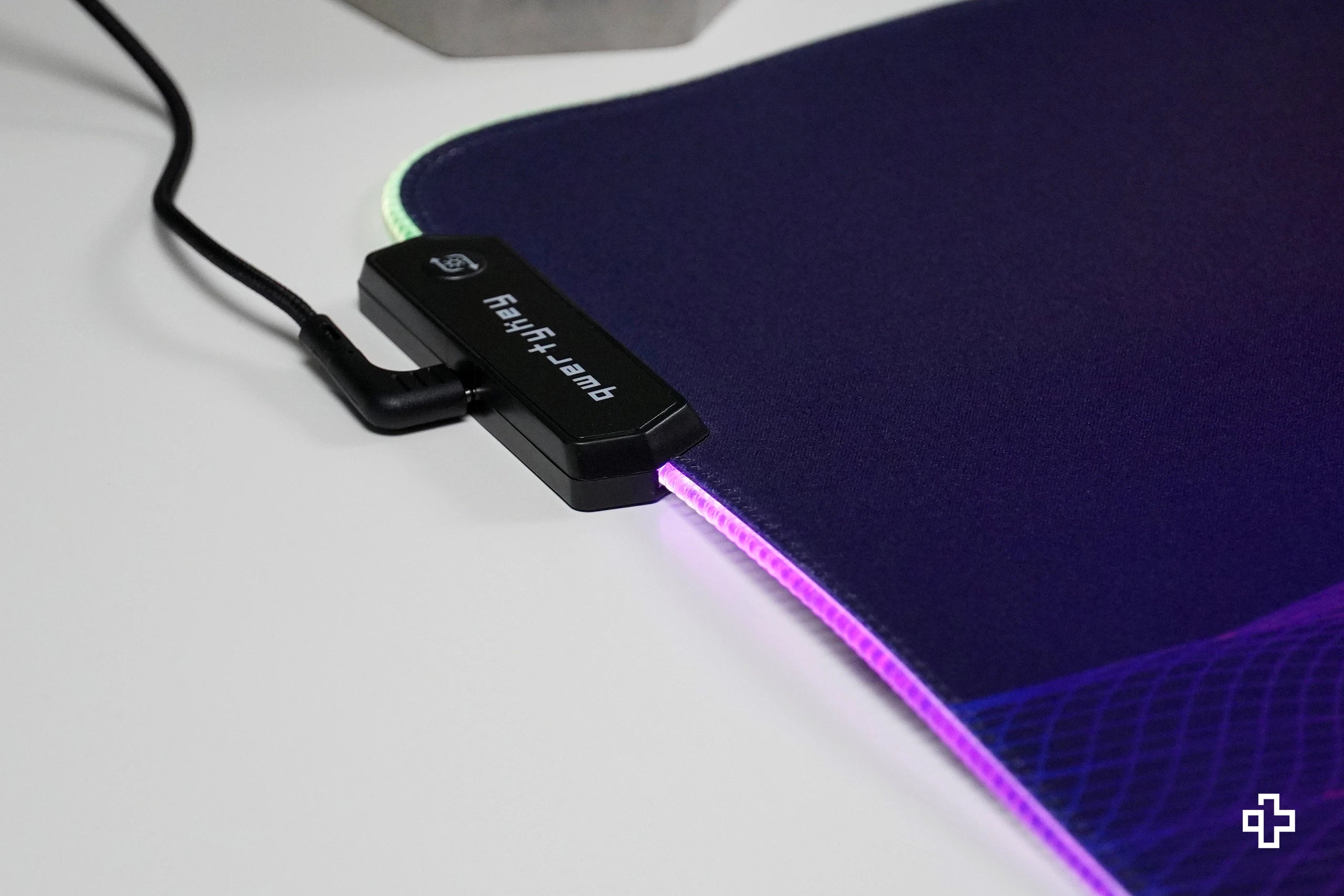 Deskmat Mousepad QwertyKey RGB CyberWave Software 4mm margini cuciti