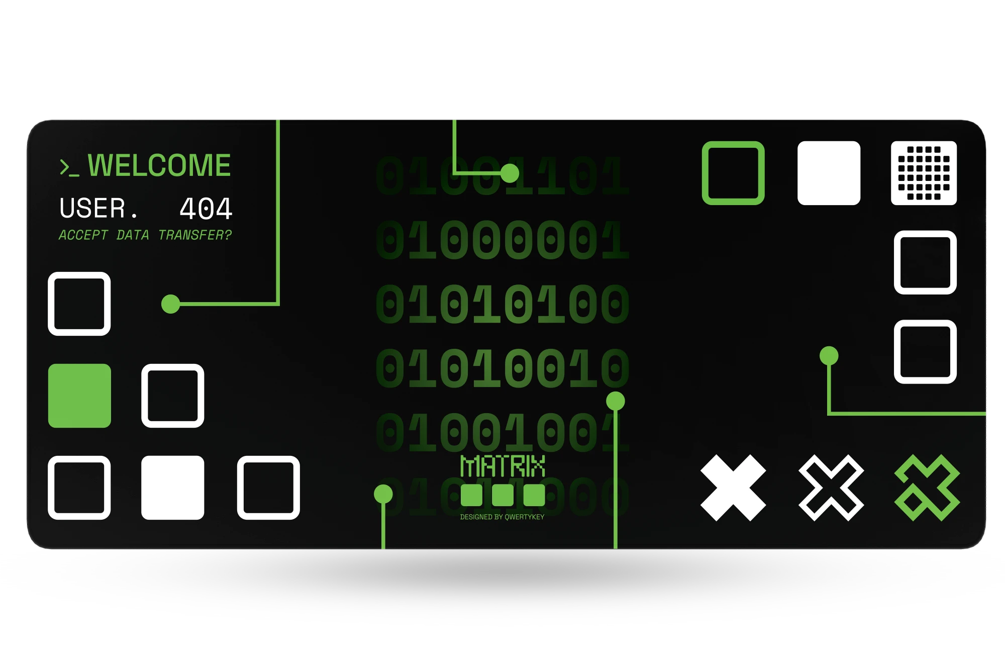 Podkładka Deskmat QwertyKey Matrix 4mm marginesy