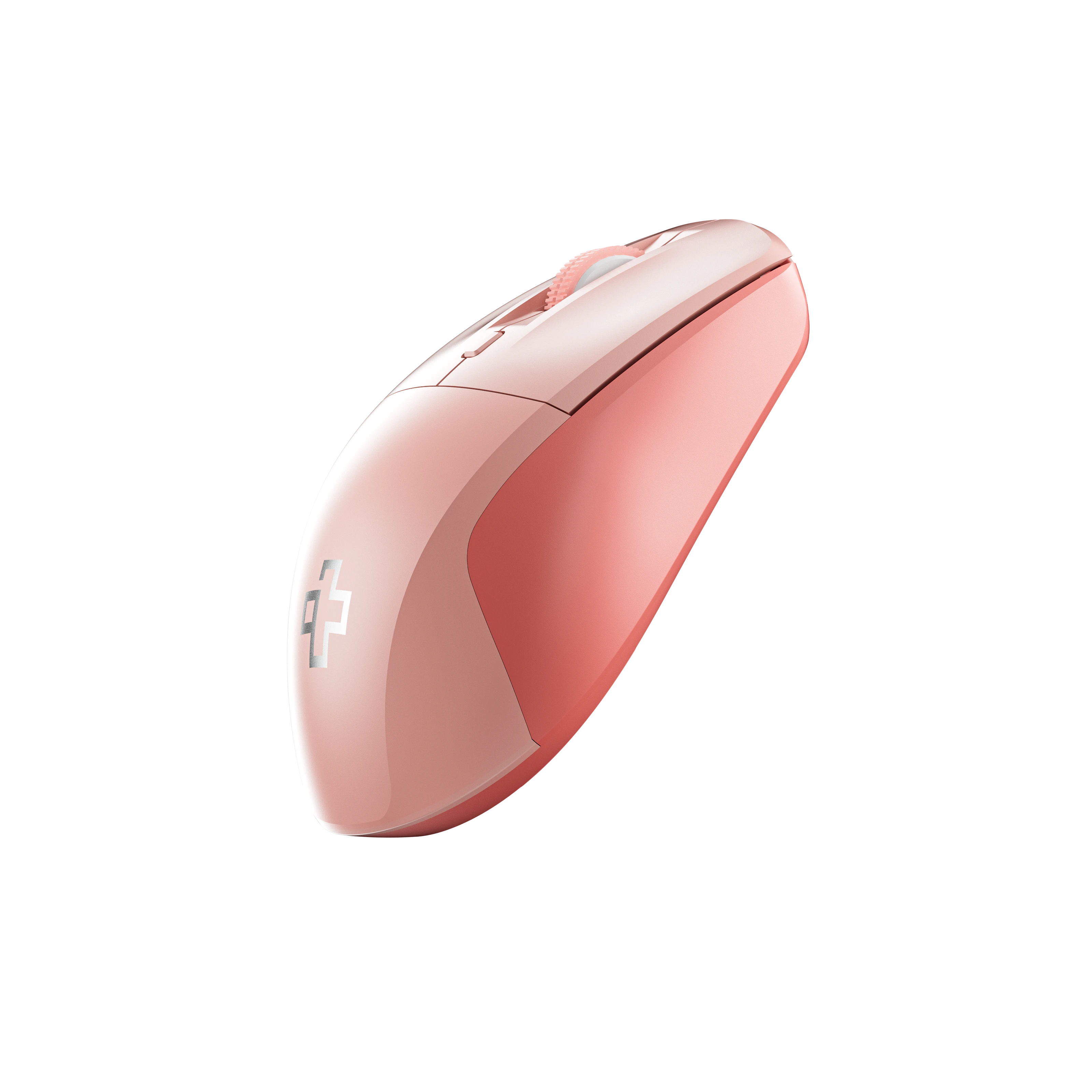 Ratón QwertyKey Flow Office Bluetooth Inalámbrico RGB Rosa