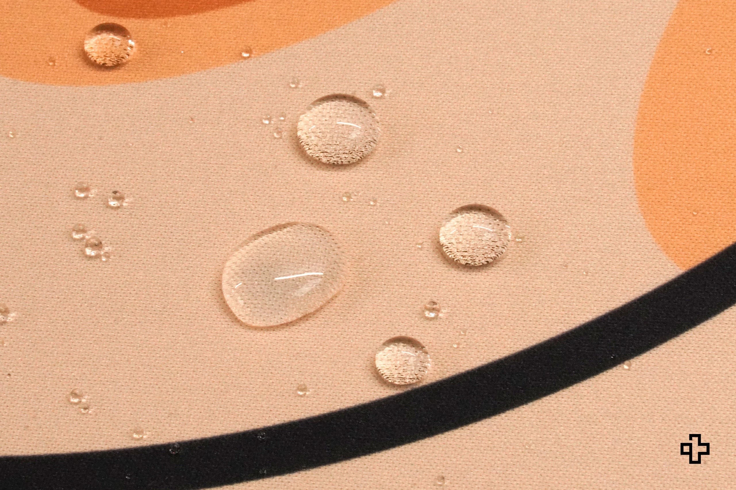 Deskmat Mousepad QwertyKey Kendama 4mm genaaide randen