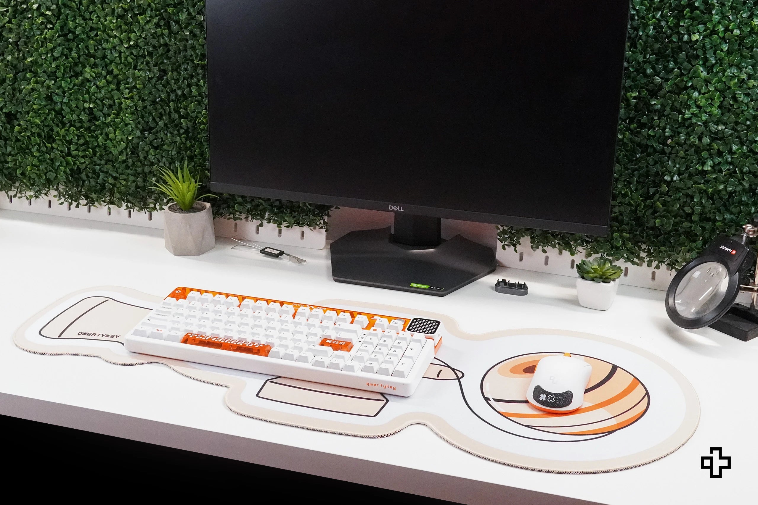 Deskmat Mousepad QwertyKey Kendama 4mm genaaide randen