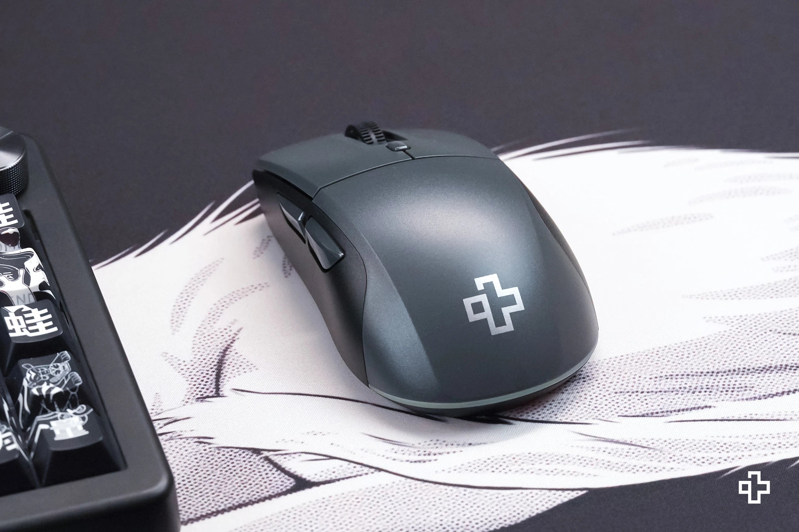 Maus QwertyKey Flow Office Bluetooth kabellos RGB Schwarz
