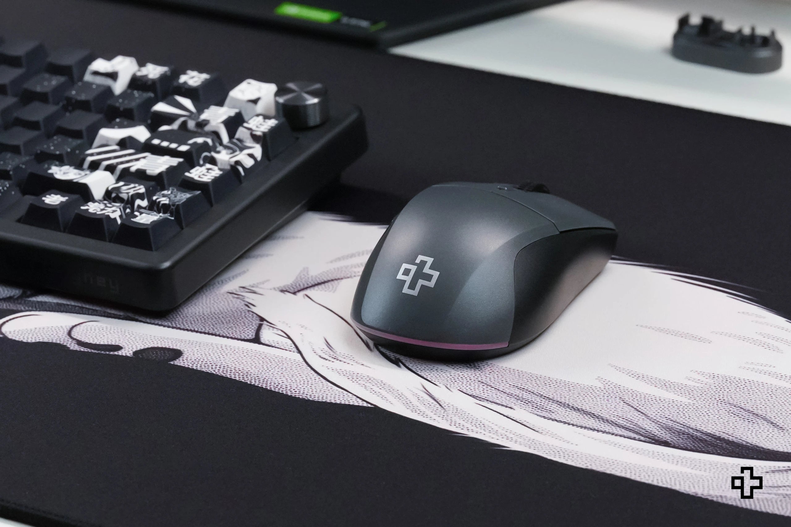 Maus QwertyKey Flow Office Bluetooth kabellos RGB Schwarz