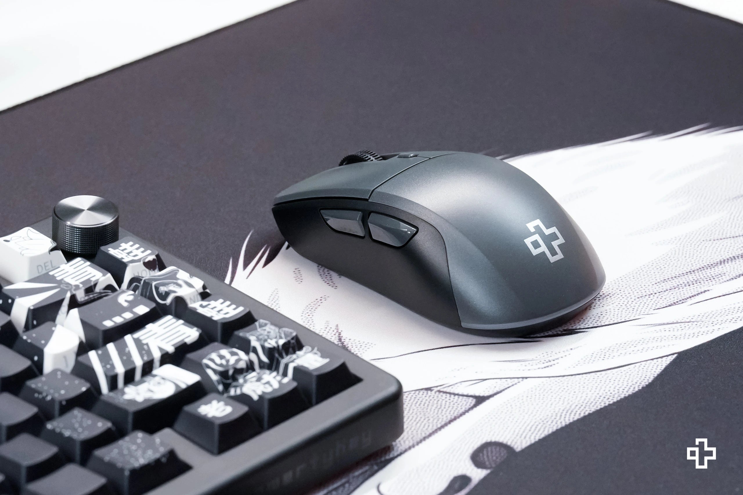 Maus QwertyKey Flow Office Bluetooth kabellos RGB Schwarz