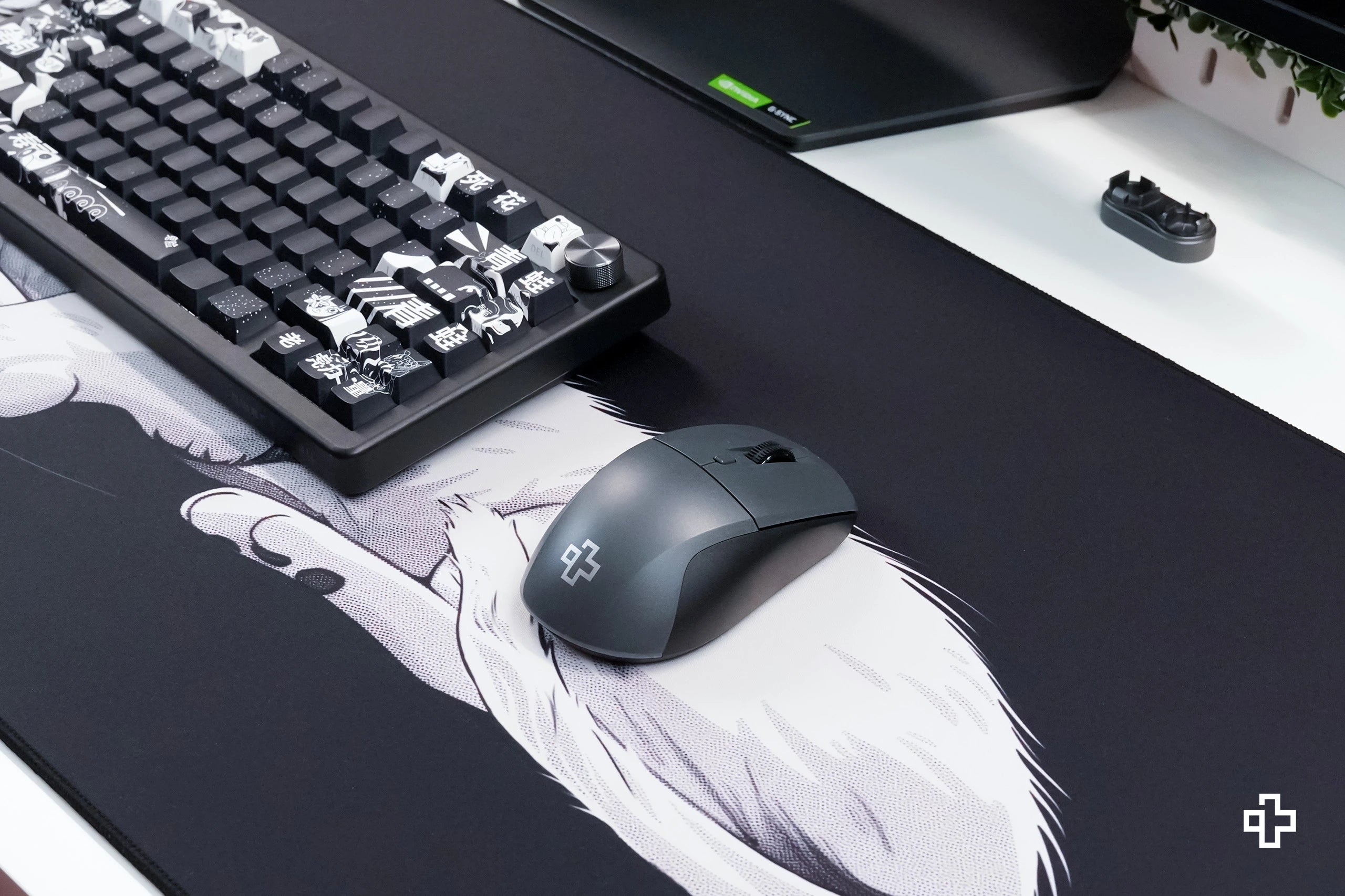 Maus QwertyKey Flow Office Bluetooth kabellos RGB Schwarz