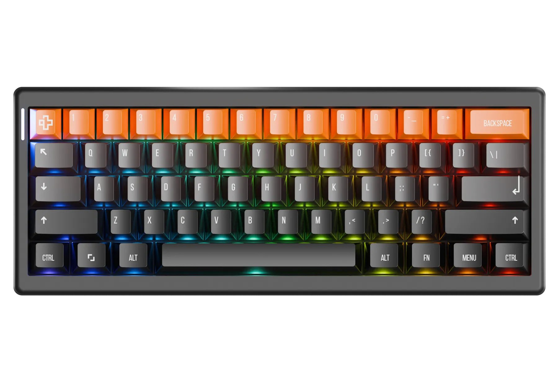 QwertyKey61 PRO Neagra Hotswap RGB QMK/VIA packningsmonterad Tastatura Mecanica Gaming