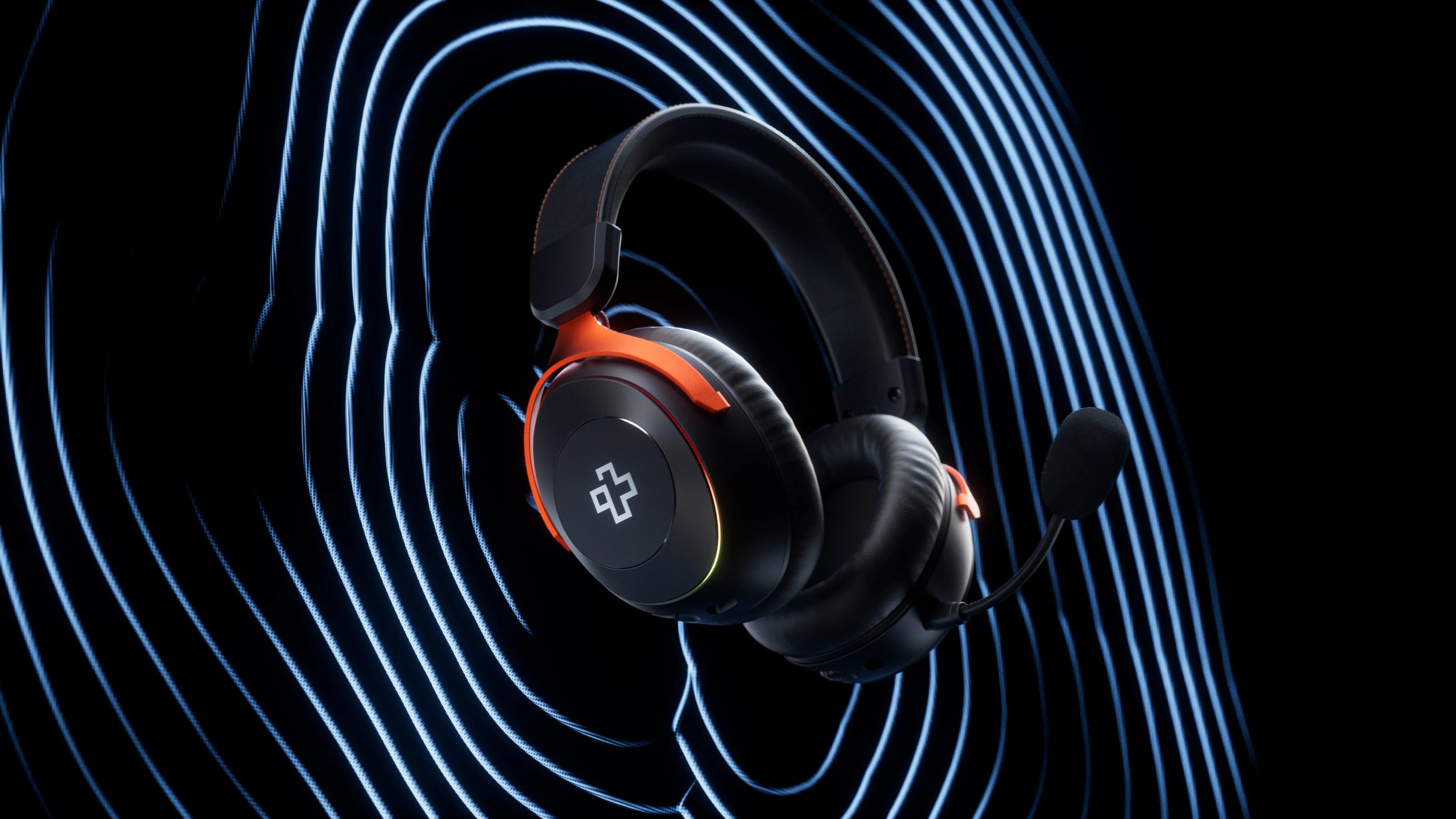 QwertyKey Pulse Wireless Gaming Headset, Trio Mode, RGB, Software, AI Noise Canceling Microphone