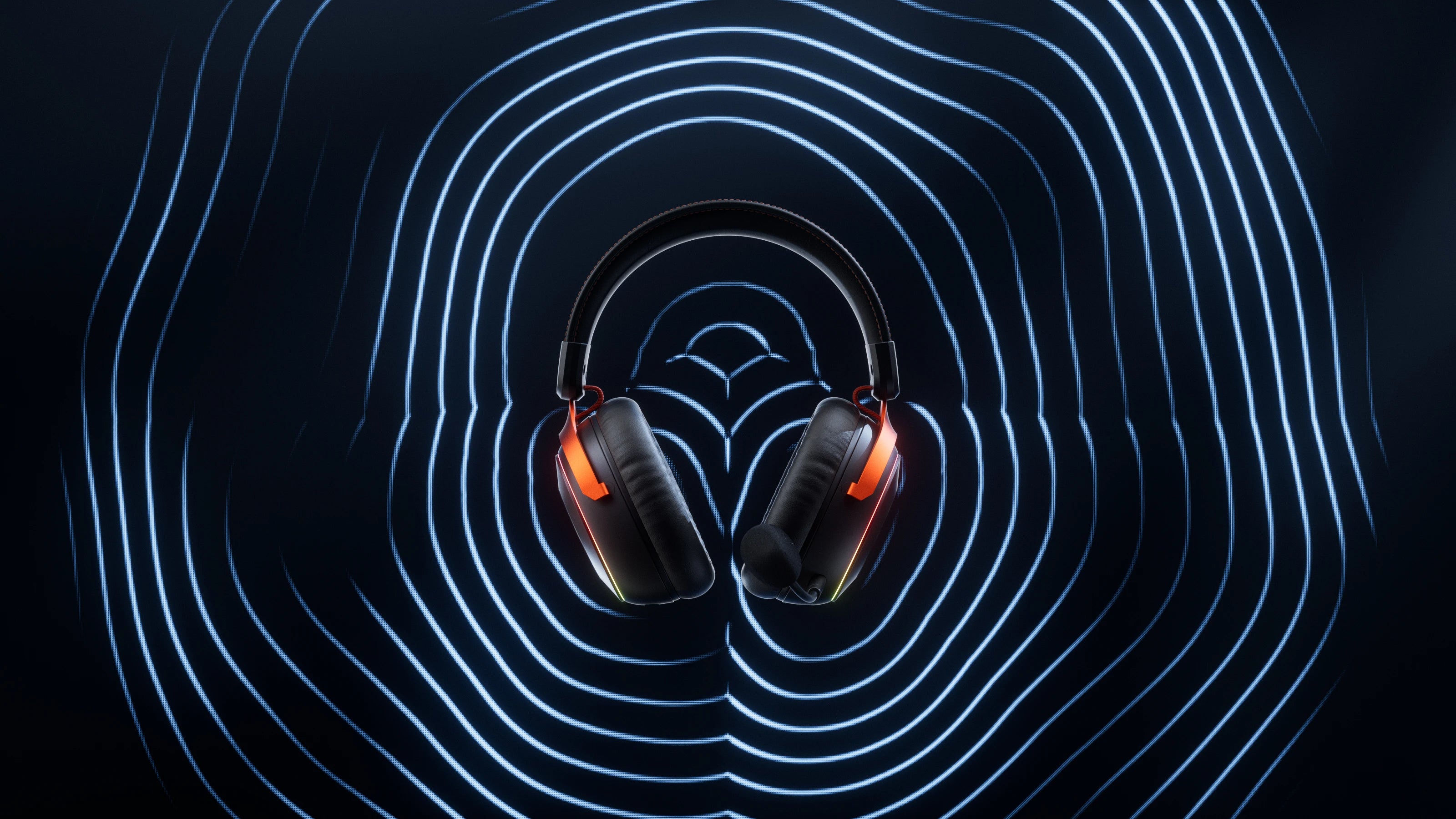 QwertyKey Pulse Wireless Gaming Headset, Trio Mode, RGB, Software, AI Noise Canceling Microphone