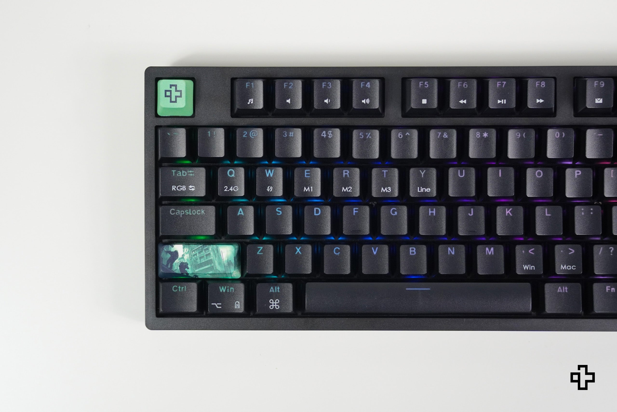 QwertyKey H87 Neagra  Bluetooth Wireless Hotswap RGB Tastatura Mecanica Gaming