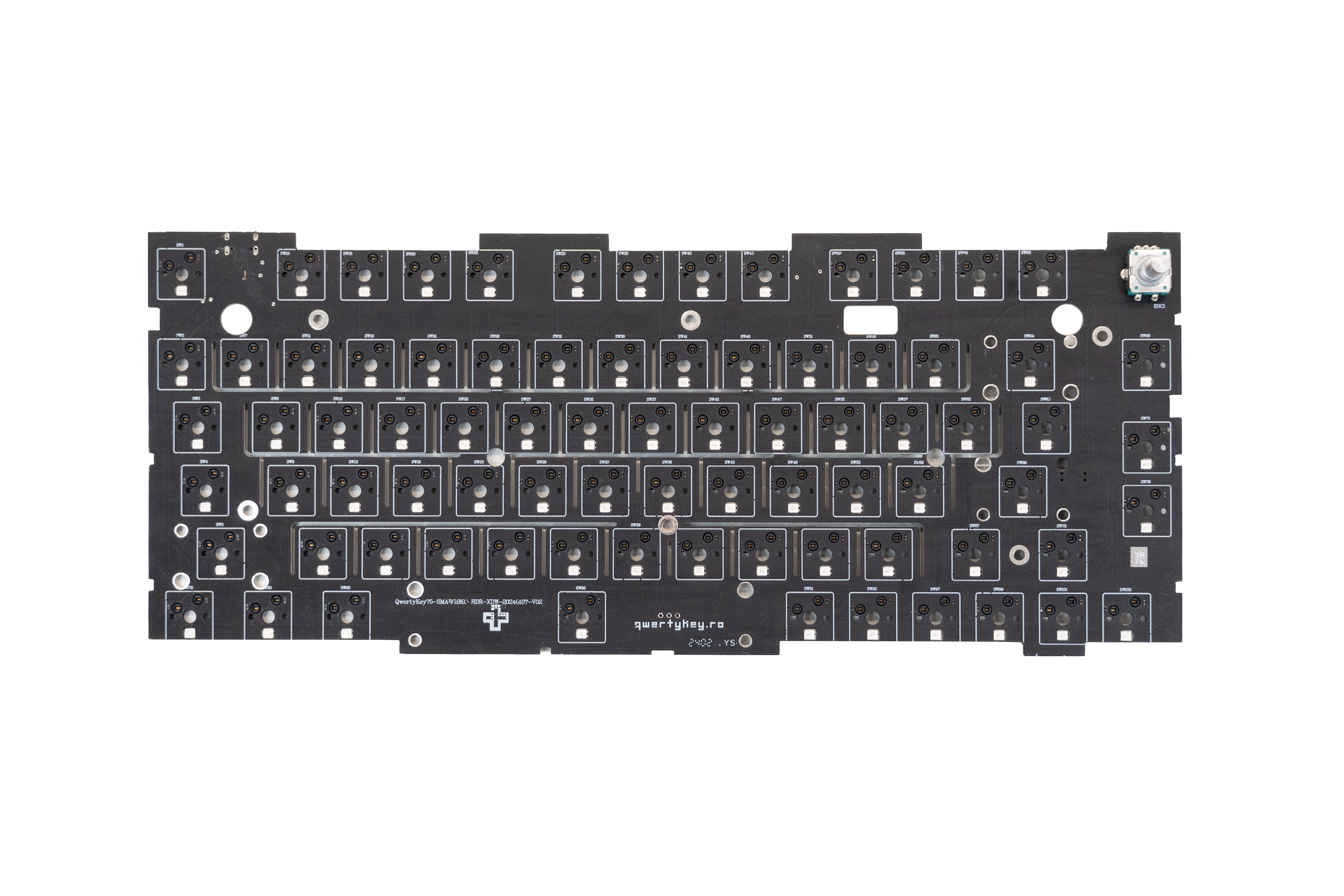 PCB QwertyKey75-software VIA