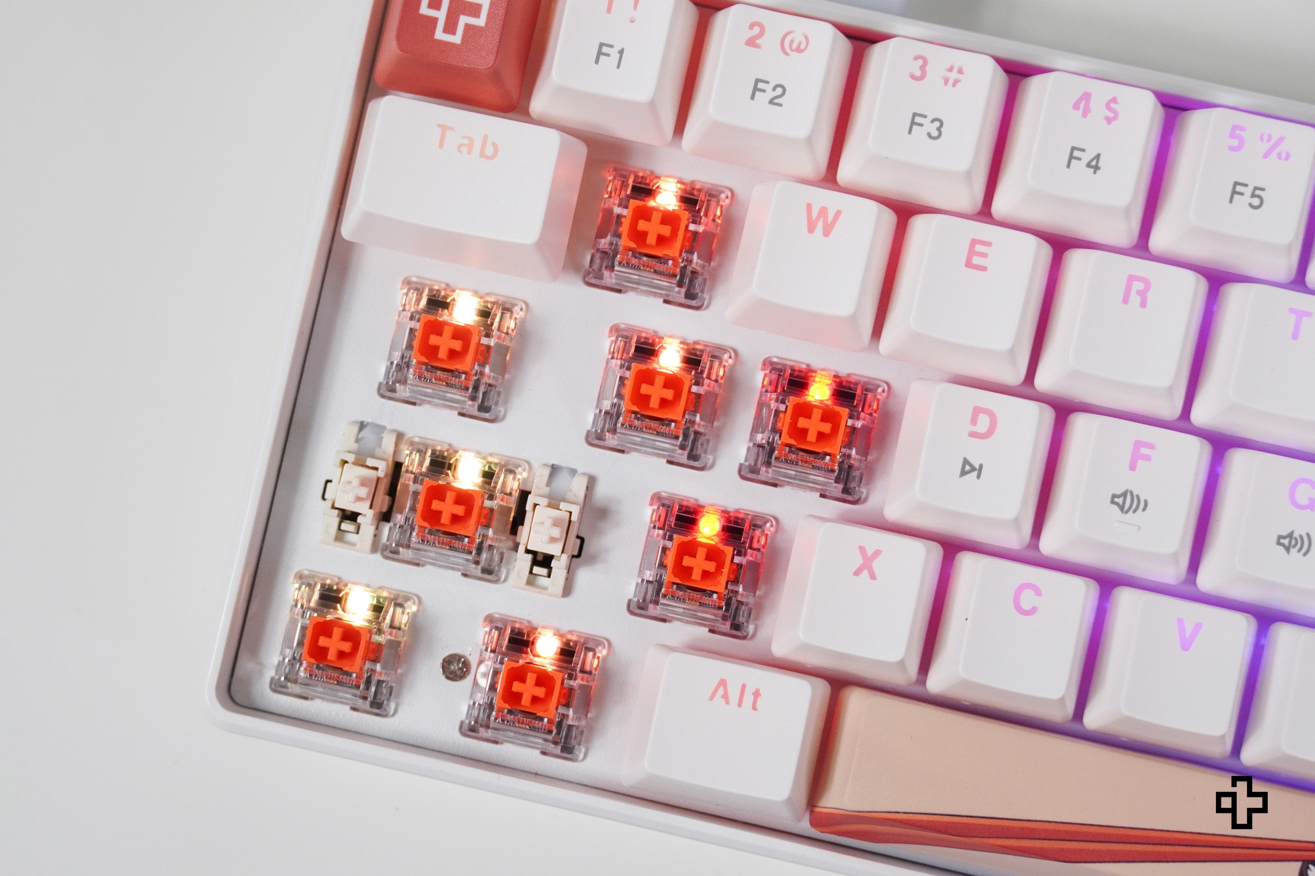 QwertyKey Rice V3 Alba Hotswap RGB-software Tastatura Mecanica Gaming