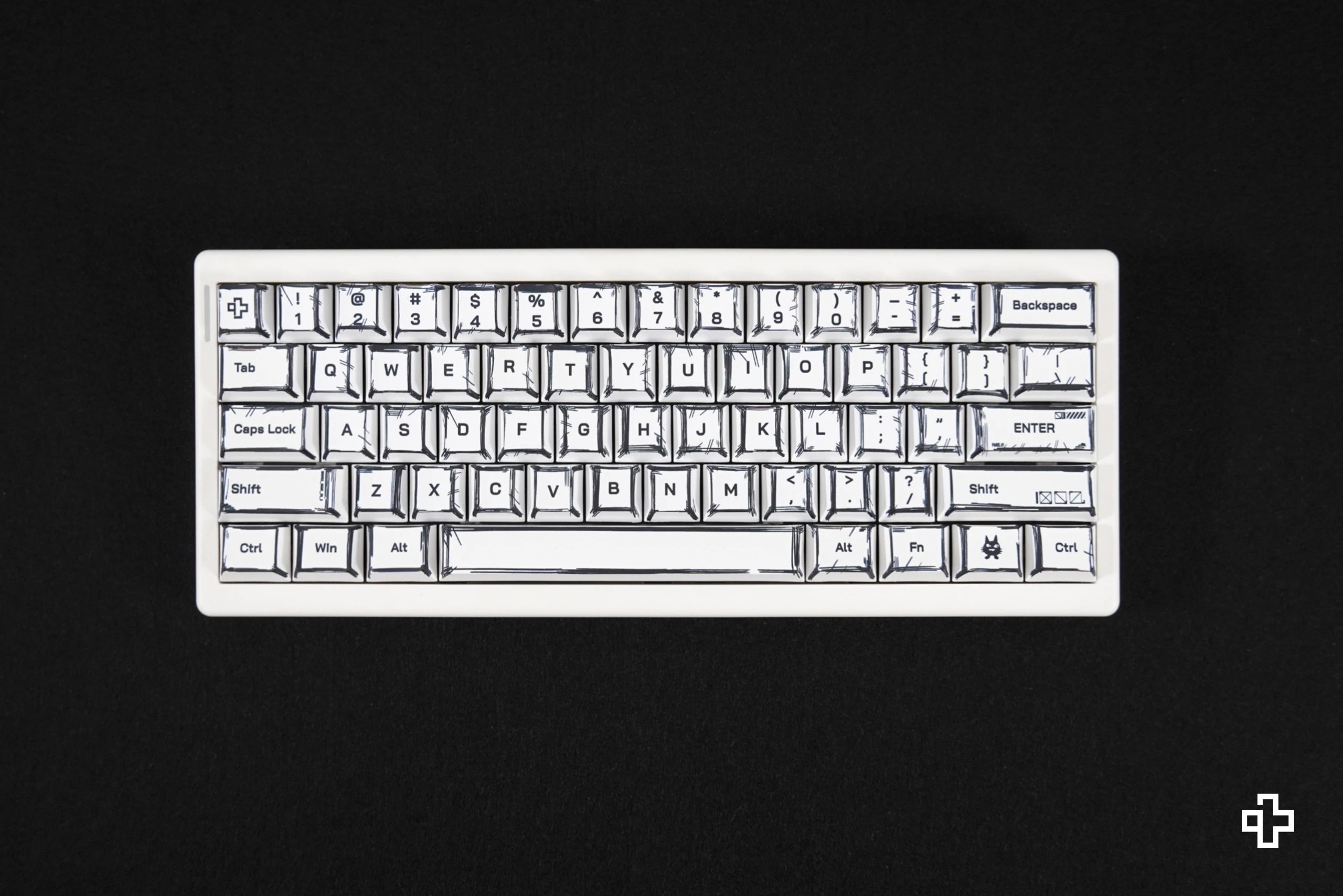 Set taste QwertyKey Manga Profile Cherry Material PBT