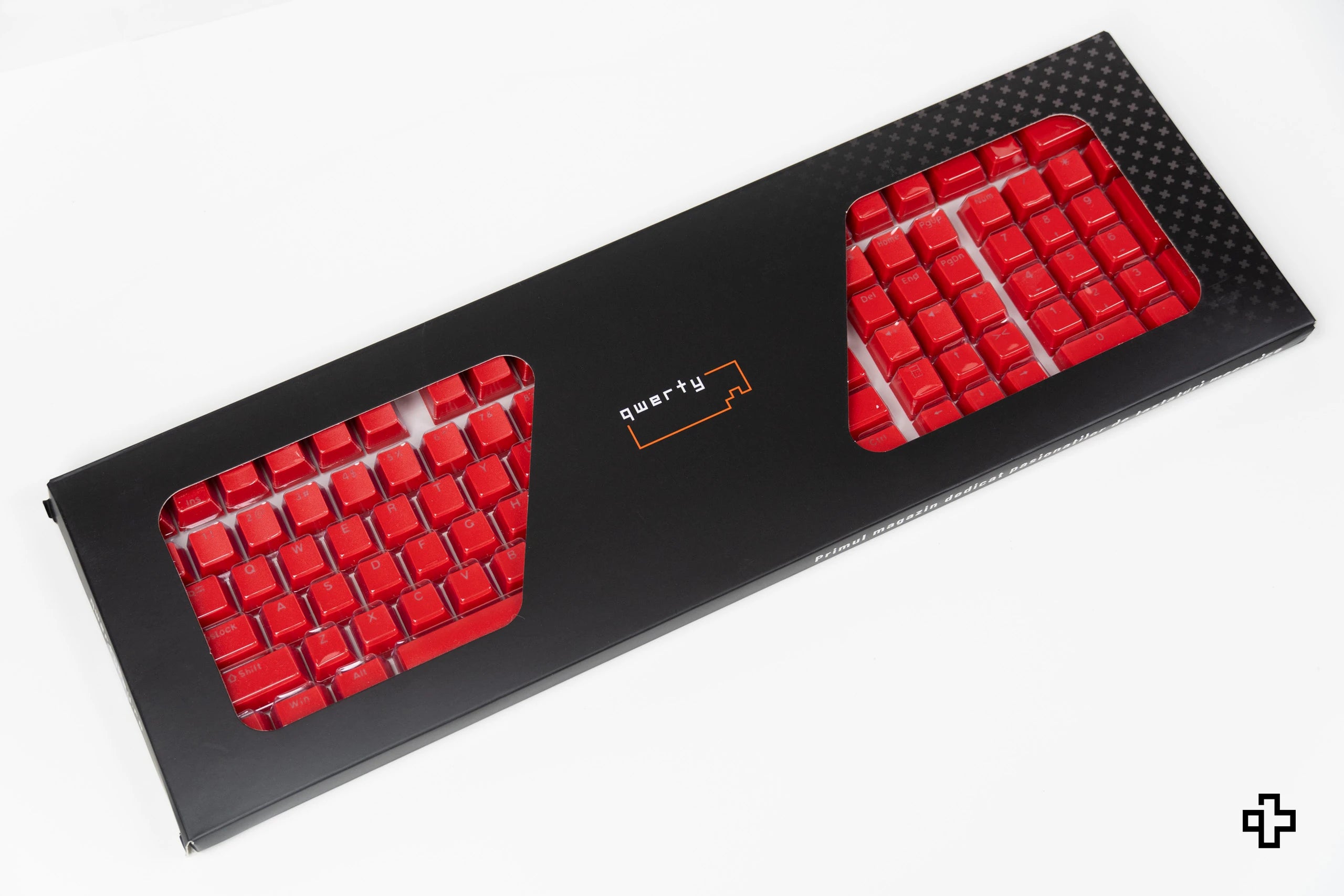 Zestaw Smak QWERTY Red Devil Translucide Profil OEM Materiał ABS – podwójny strzał