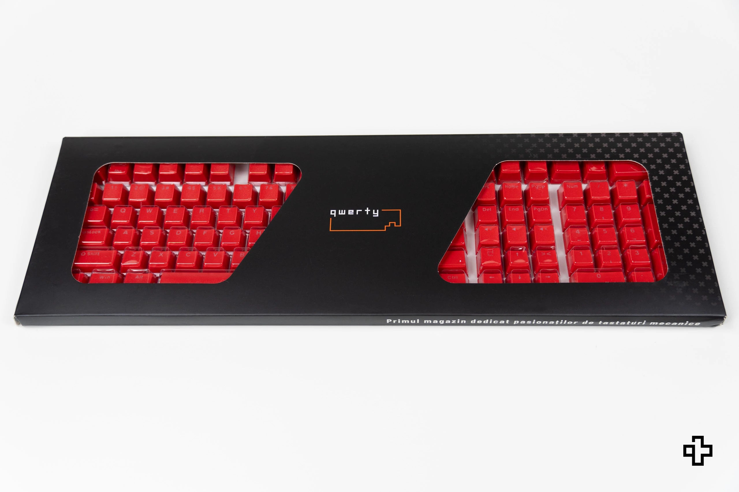 Set Taste QWERTY Red Devil Translucide Profil OEM Material ABS – doble disparo