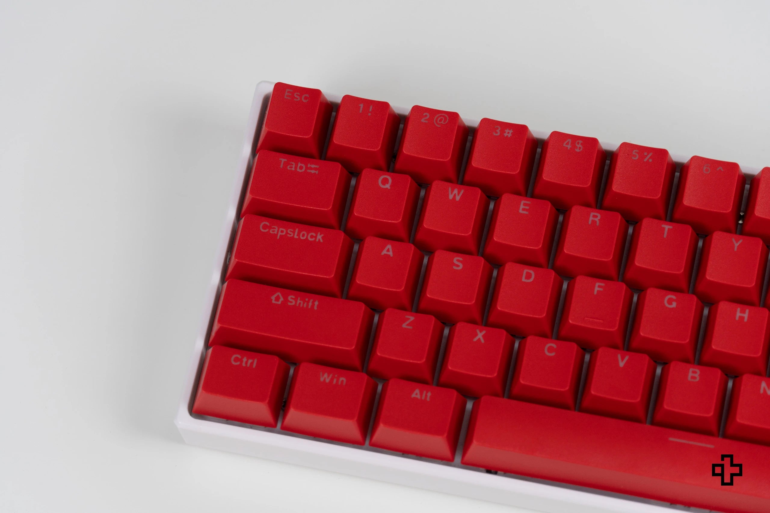 Red Devil Translucent QWERTY Key Set OEM Profile Material ABS – double shot