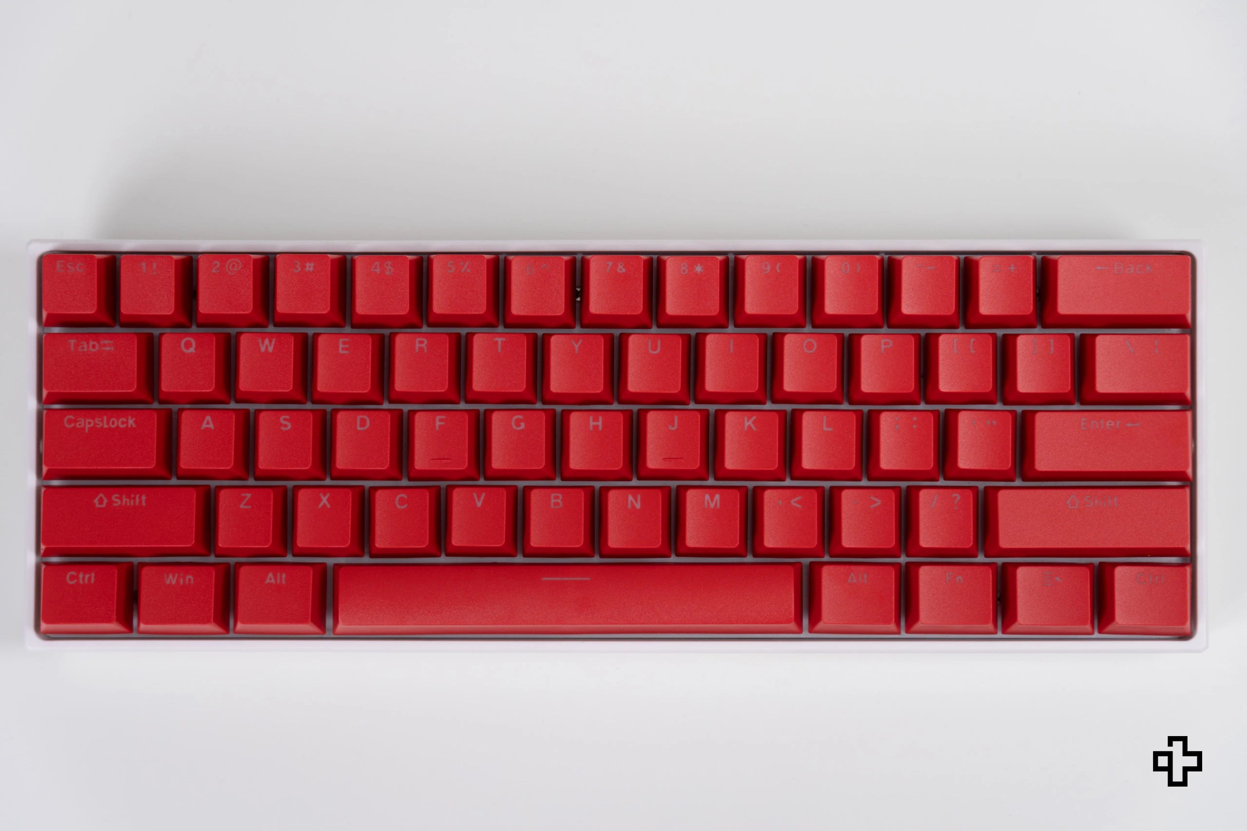 Set Taste QWERTY Red Devil Translucide Profil Materiale OEM ABS - doppio scatto