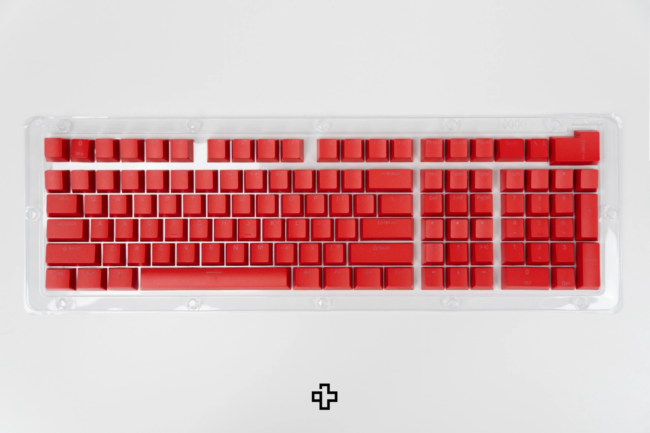 Zestaw Smak QWERTY Red Devil Translucide Profil OEM Materiał ABS – podwójny strzał