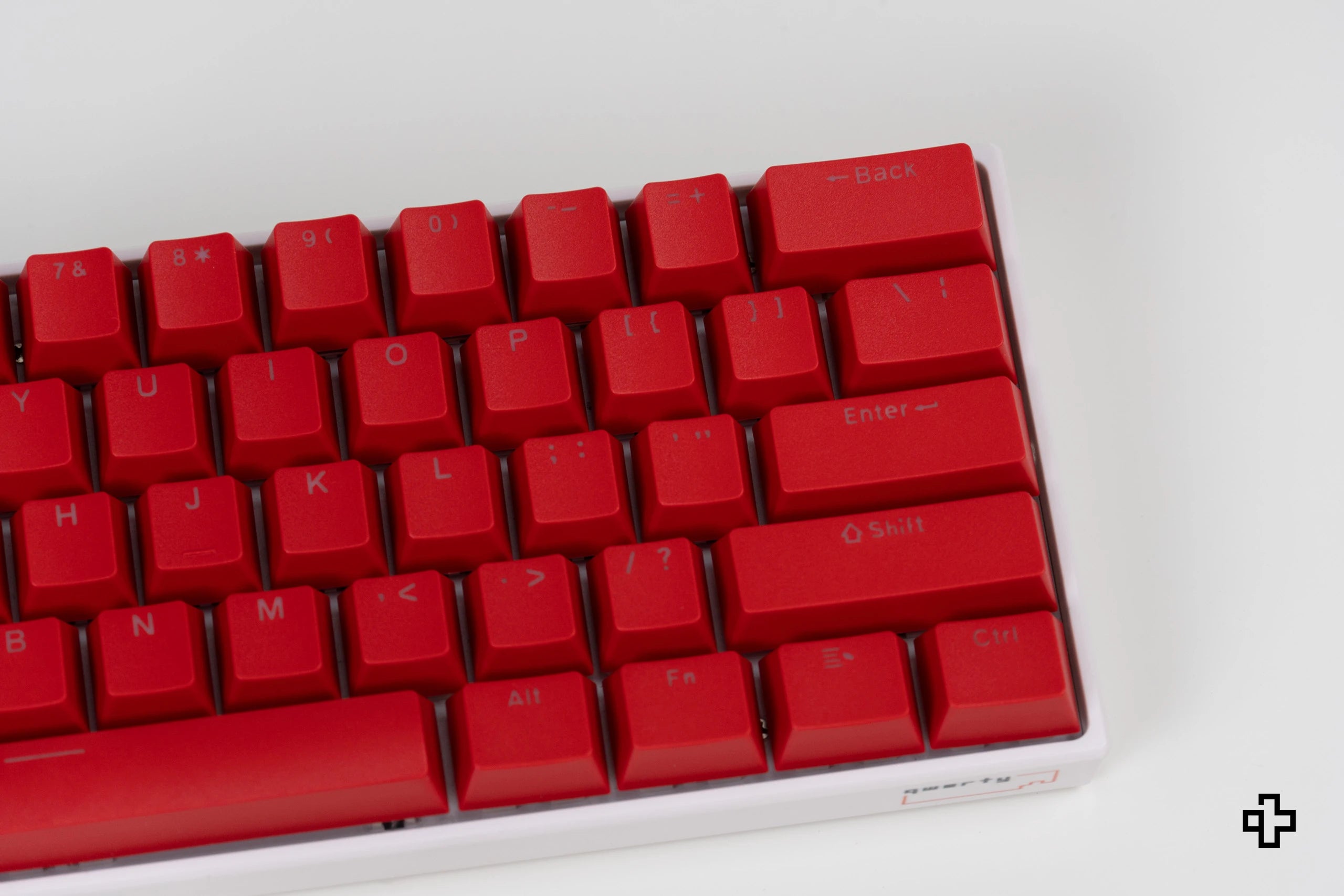 Red Devil Translucent QWERTY Key Set OEM Profile Material ABS – double shot