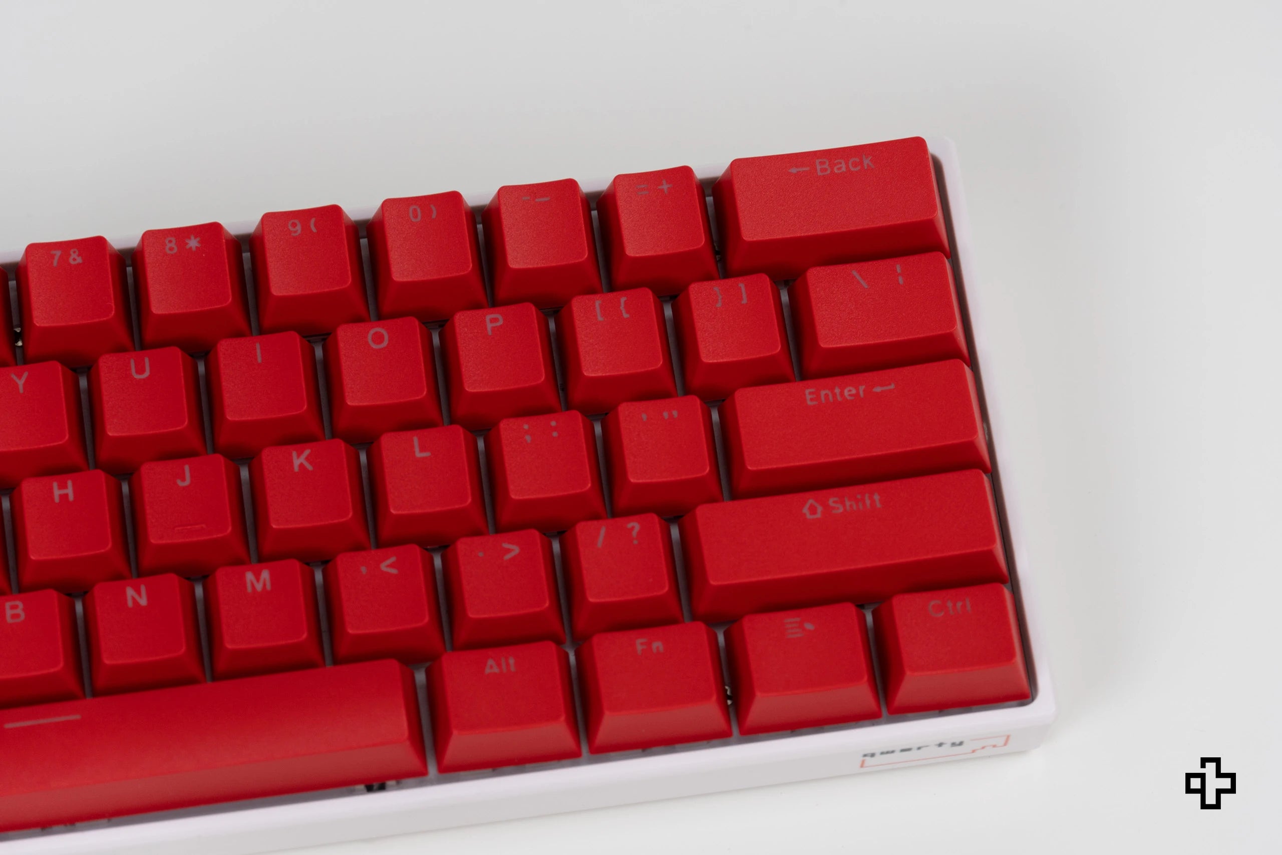 Set Taste QWERTY Red Devil Translucide Profil OEM Material ABS – doble disparo