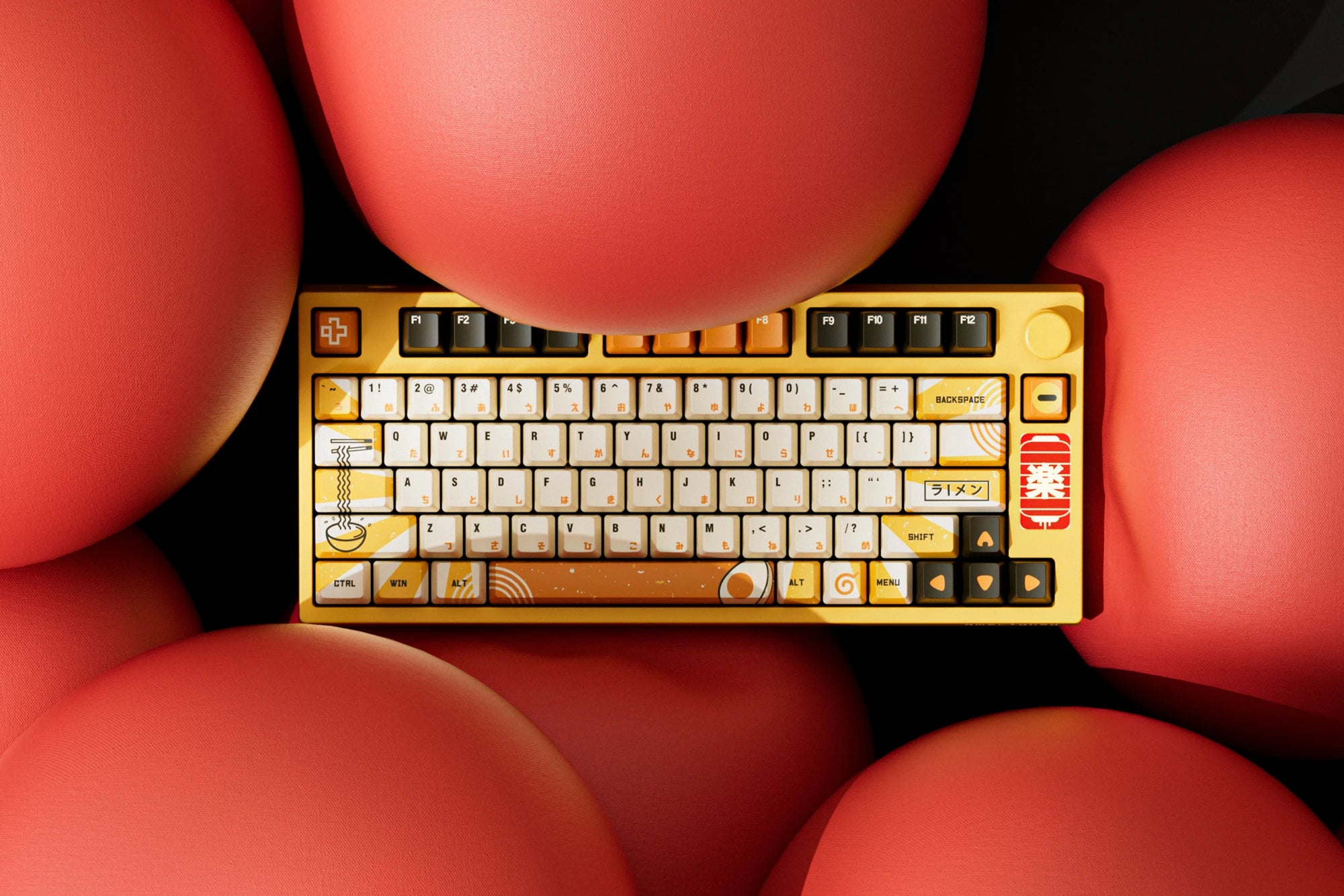 QwertyKey75 Ramen Bluetooth sans fil Hotswap RVB monté sur joint Tastatura Mecanica Gaming