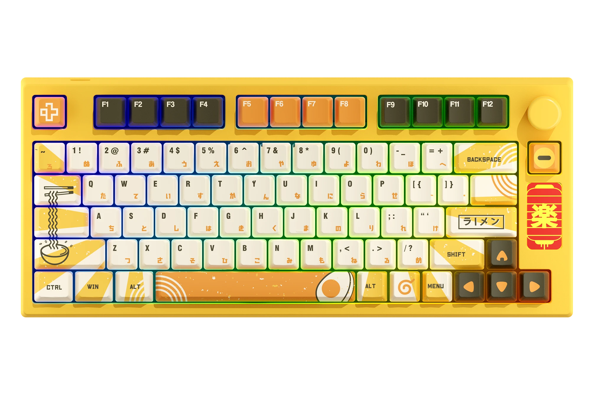 QwertyKey75 Ramen Bluetooth sans fil Hotswap RVB monté sur joint Tastatura Mecanica Gaming