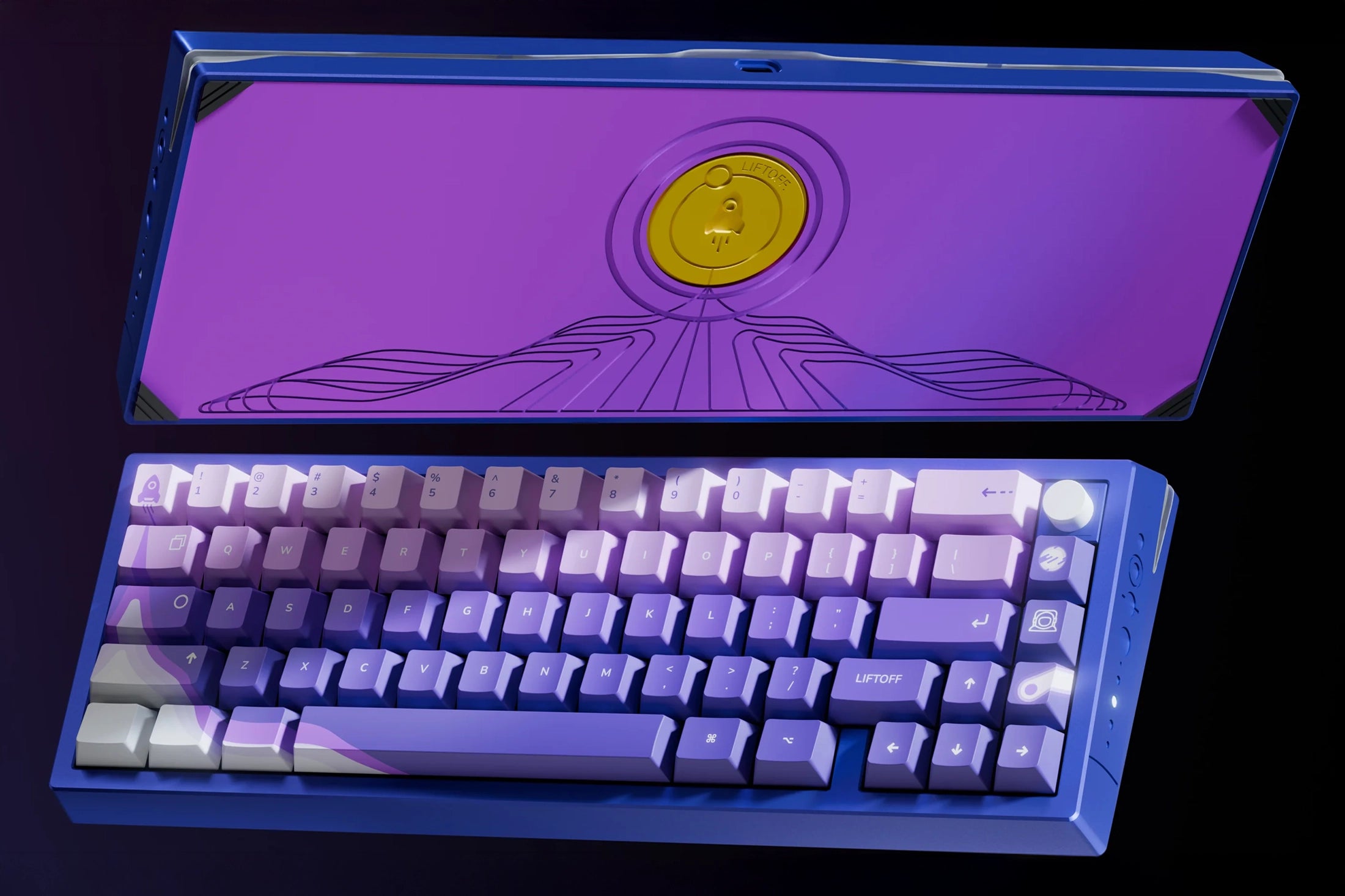 QwertyKey x Meletrix Zoom65 V3 Lancering, smaak aluminium aangepast, Bluetooth, draadloos, QMK/VIA, volledige RGB