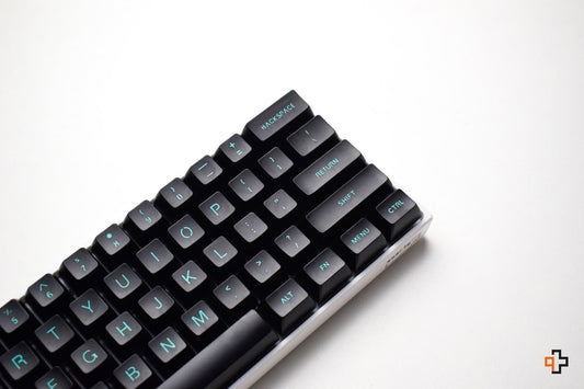 Set Taste QWERTY Negre-Cyan Profil SA Material ABS double shot - QwertyKey