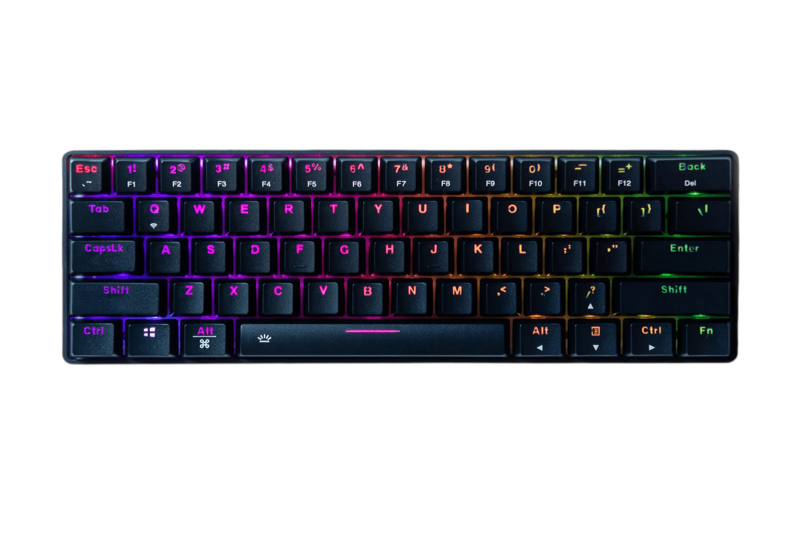 Tastiera da gioco meccanica nera Dareu EK861 Hotswap RGB