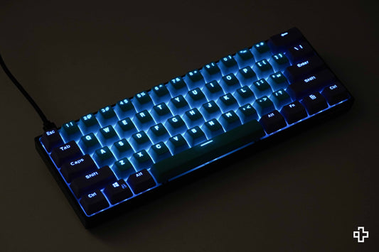 Set Taste QwertyKey Azure Translucide Profil OEM Material PBT – double shot - QwertyKey
