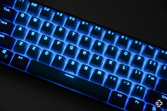 Set Taste QwertyKey Azure Translucide Profil OEM Material PBT – double shot - QwertyKey