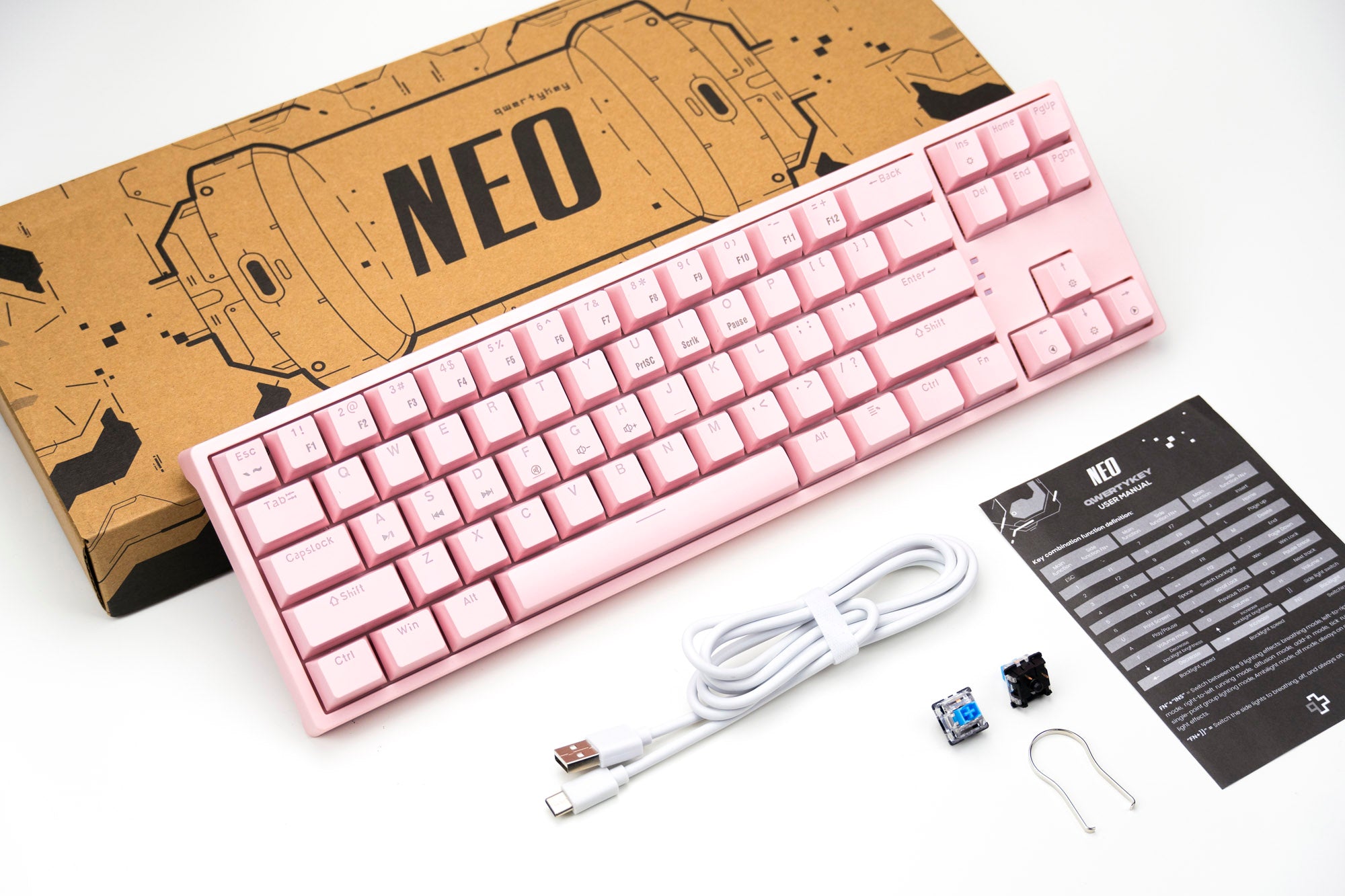 NEO Roz Hotswap Tastatura Mecanica Gaming - QwertyKey