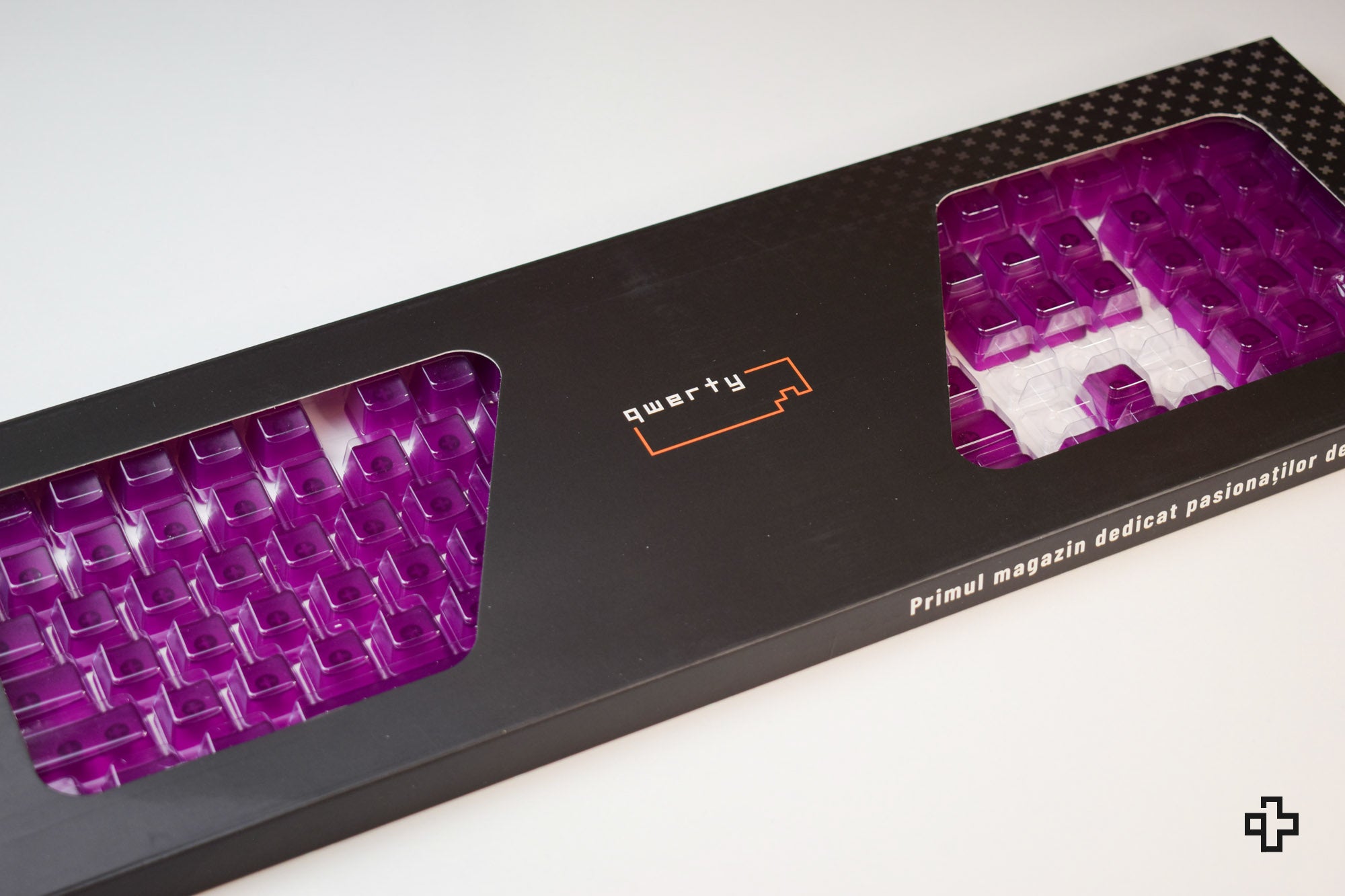Set Taste QwertyKey Purple Transparent Blank Profil OEM Material ABS - QwertyKey