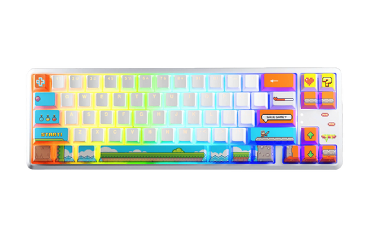 QwertyKey65 Arcade Hotswap RGB Mechanical Gaming Keyboard 