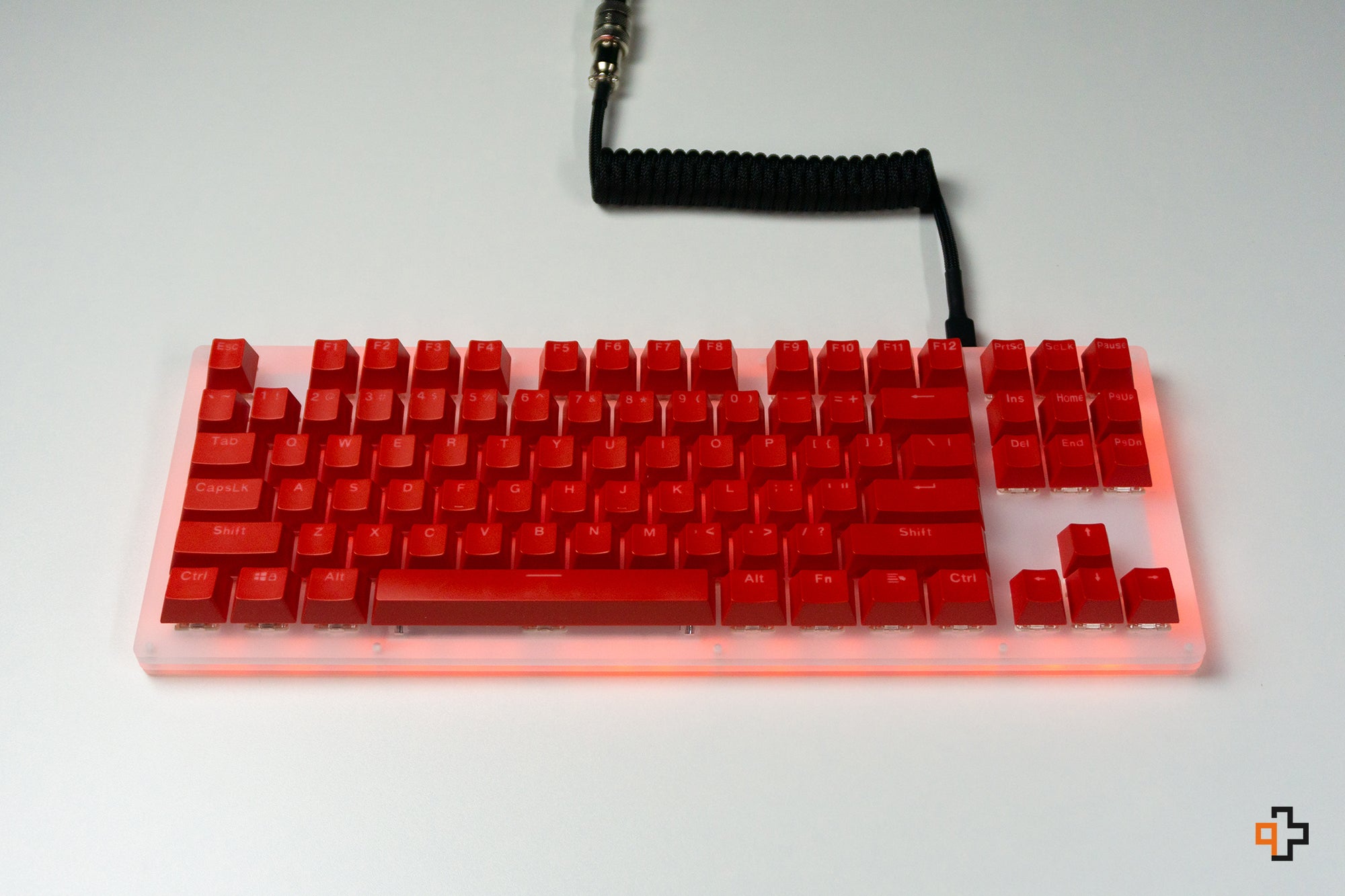 Set Taste QWERTY Red Devil Translucide Profil OEM Material ABS – double shot - QwertyKey