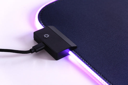 Deskmat Mousepad QwertyKey RGB CyberWave 4mm margini cusute - QwertyKey