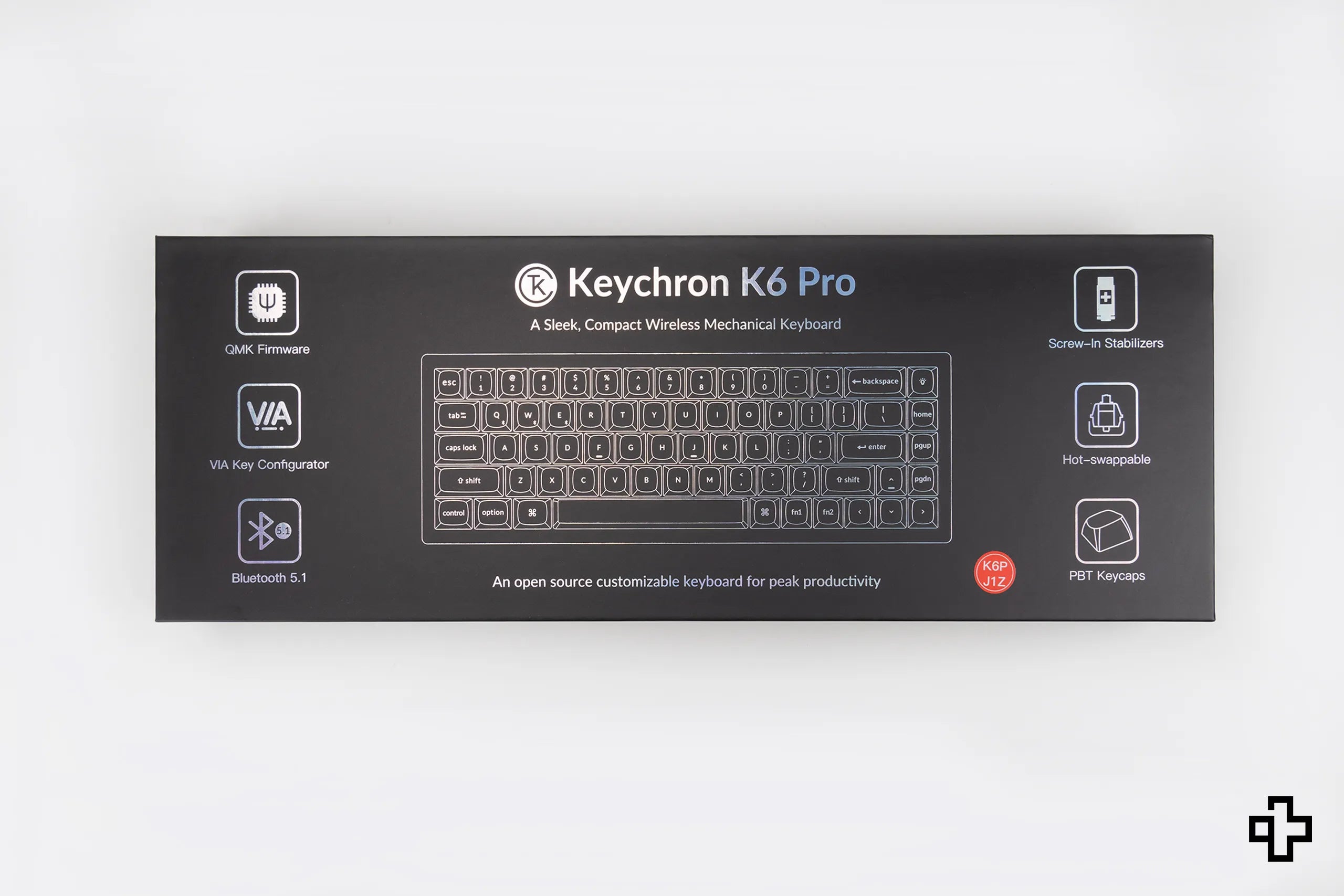 Keychron K6 Pro Hotswap RGB Tastatura Mecanica Draadloos aluminium frame